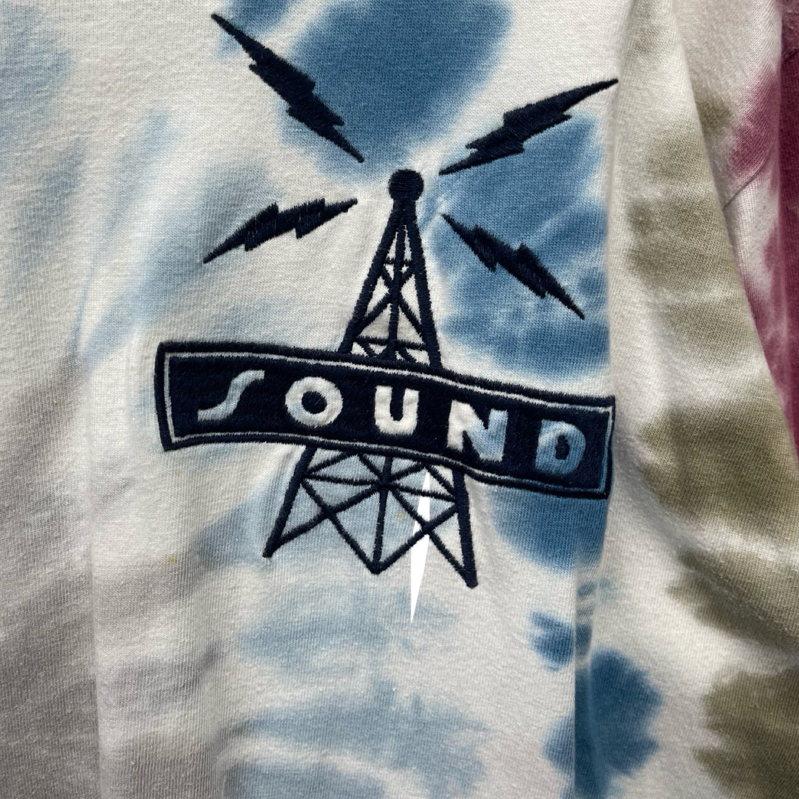 JUST DON Tie Dye Record Row Long-Sleeve T-Shirt 'Multicolor' Size L