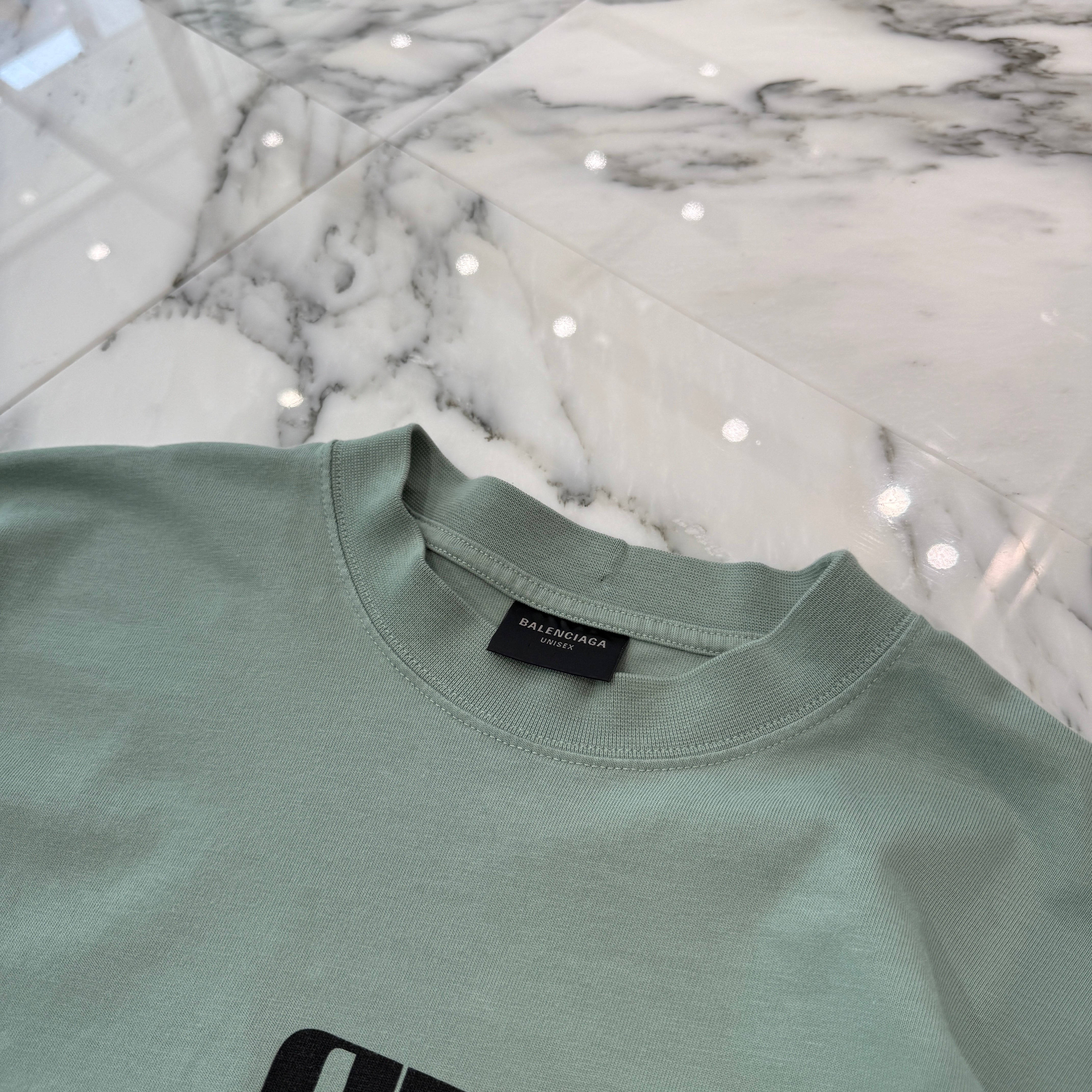 BALENCIAGA 2025SS Double B Logo Print Tee 764235 TSVU4 Size L バレンシアガ ダブルBロゴ プリント Tシャツ サイズL