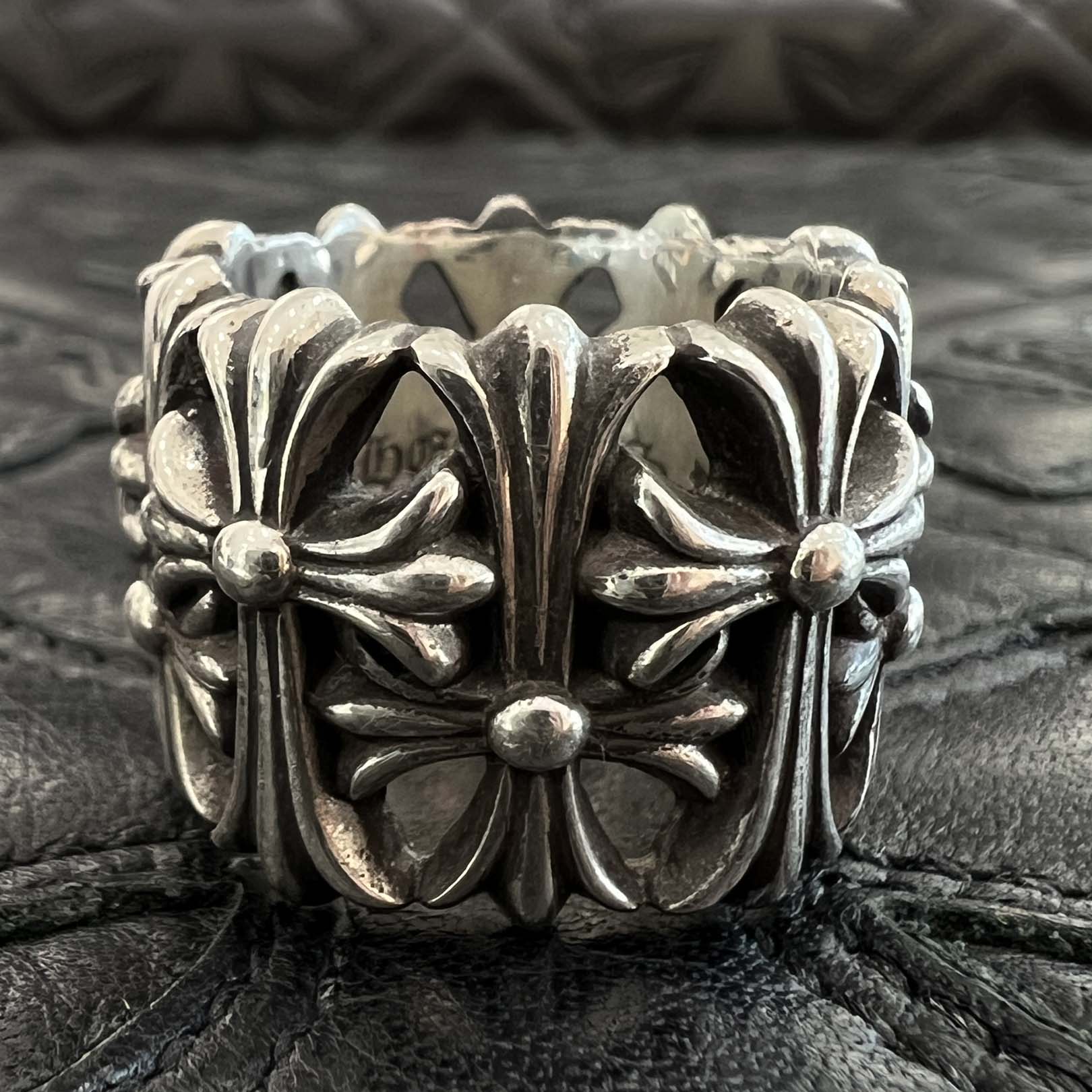 CHROME HEARTS Cemetery Cross Ring Size 18号 クロムハーツ セメタリークロスリング サイズ18号