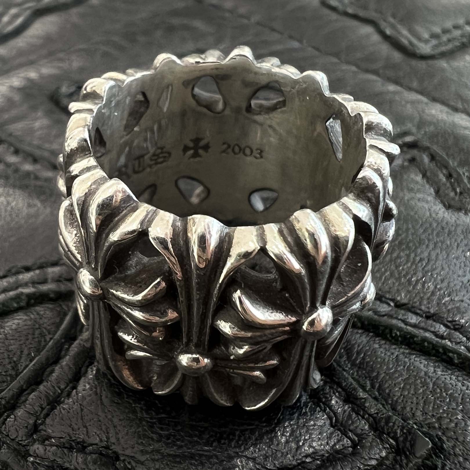 CHROME HEARTS Cemetery Cross Ring Size 18号 クロムハーツ