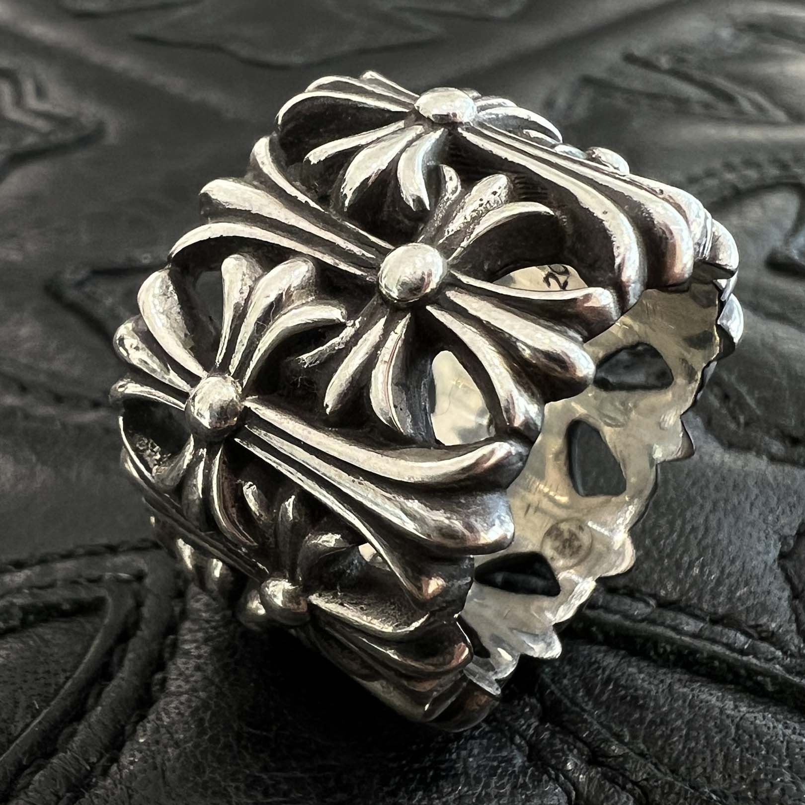 CHROME HEARTS Cemetery Cross Ring Size 18号 クロムハーツ