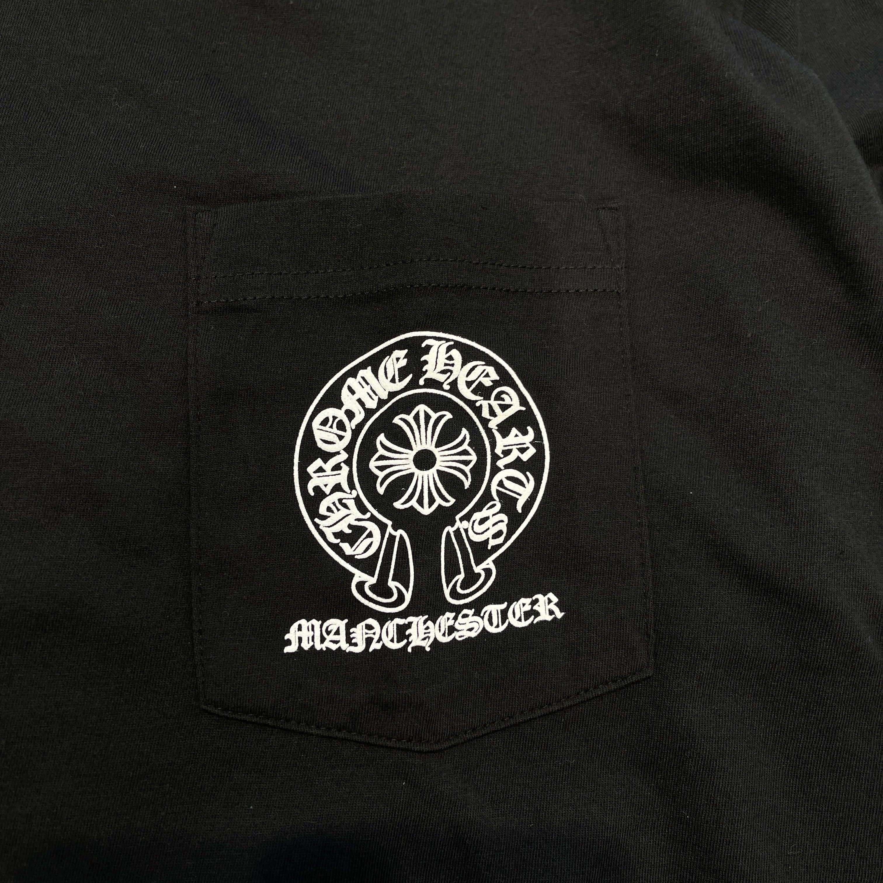 CHROME HEARTS Manchester Limited Floral Cross Horseshoe Long Sleeve Tee Size XL クロムハーツ マンチェスター限定 フローラルクロス ホースシュー ロングスリーブTシャツ サイズXL