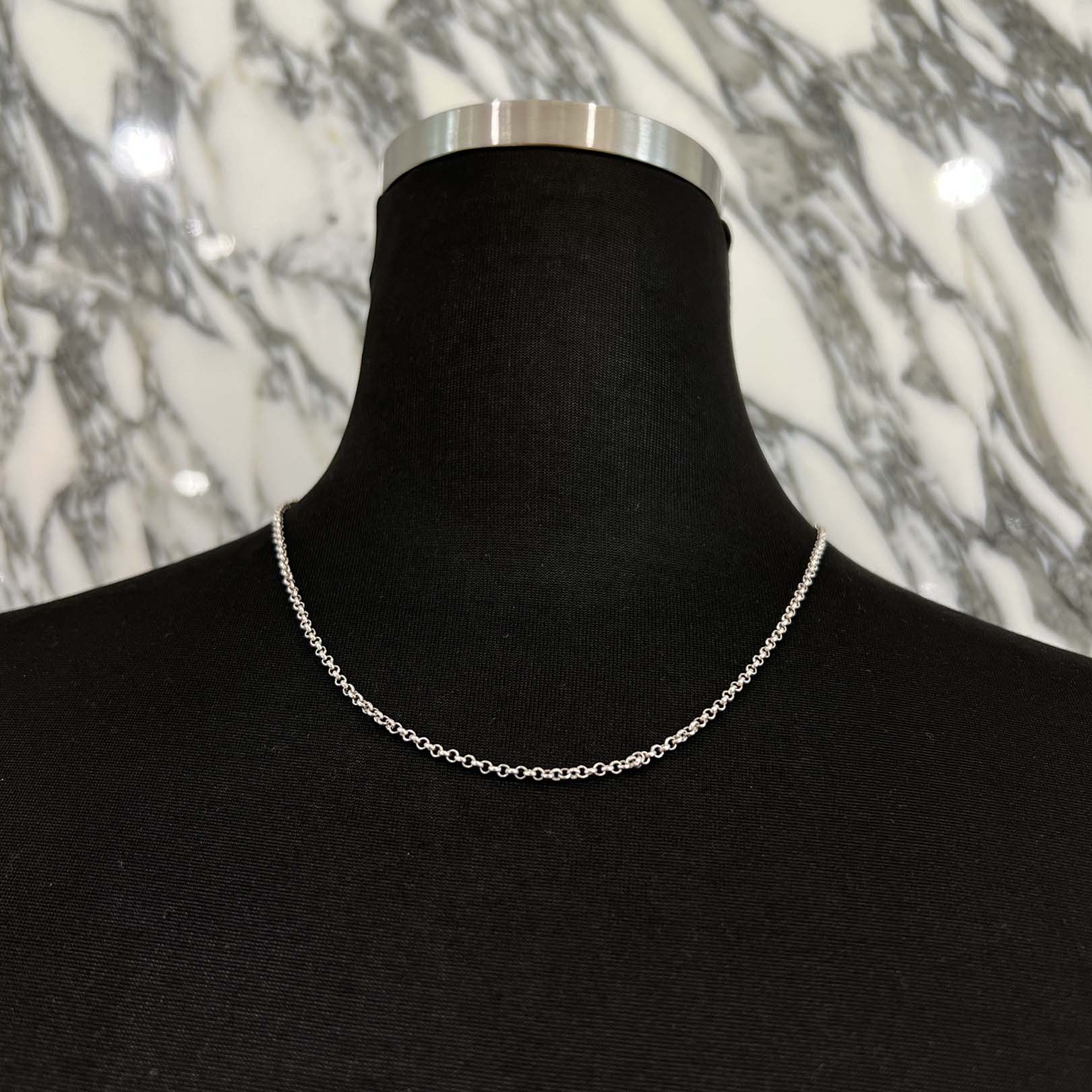 CHROME HEARTS Roll Chain Necklace Size 18 Inch クロムハーツ ロールチェーン ネックレス サイズ18インチ