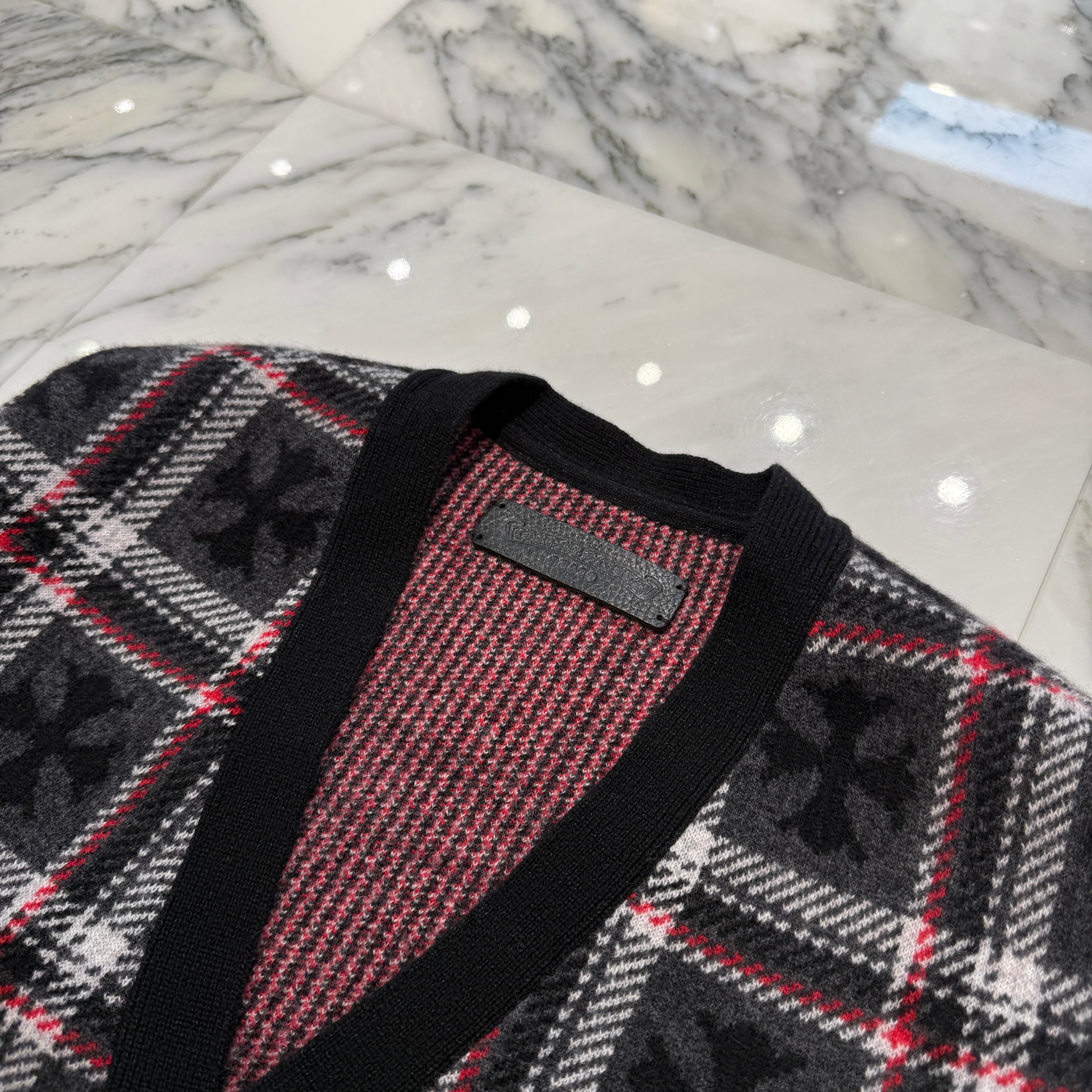 CHROME HEARTS 2025SS CH Plus Cashmere Wool Cardigan Size XS クロムハーツ CHプラス カシミヤ ウール カーディガン サイズXS