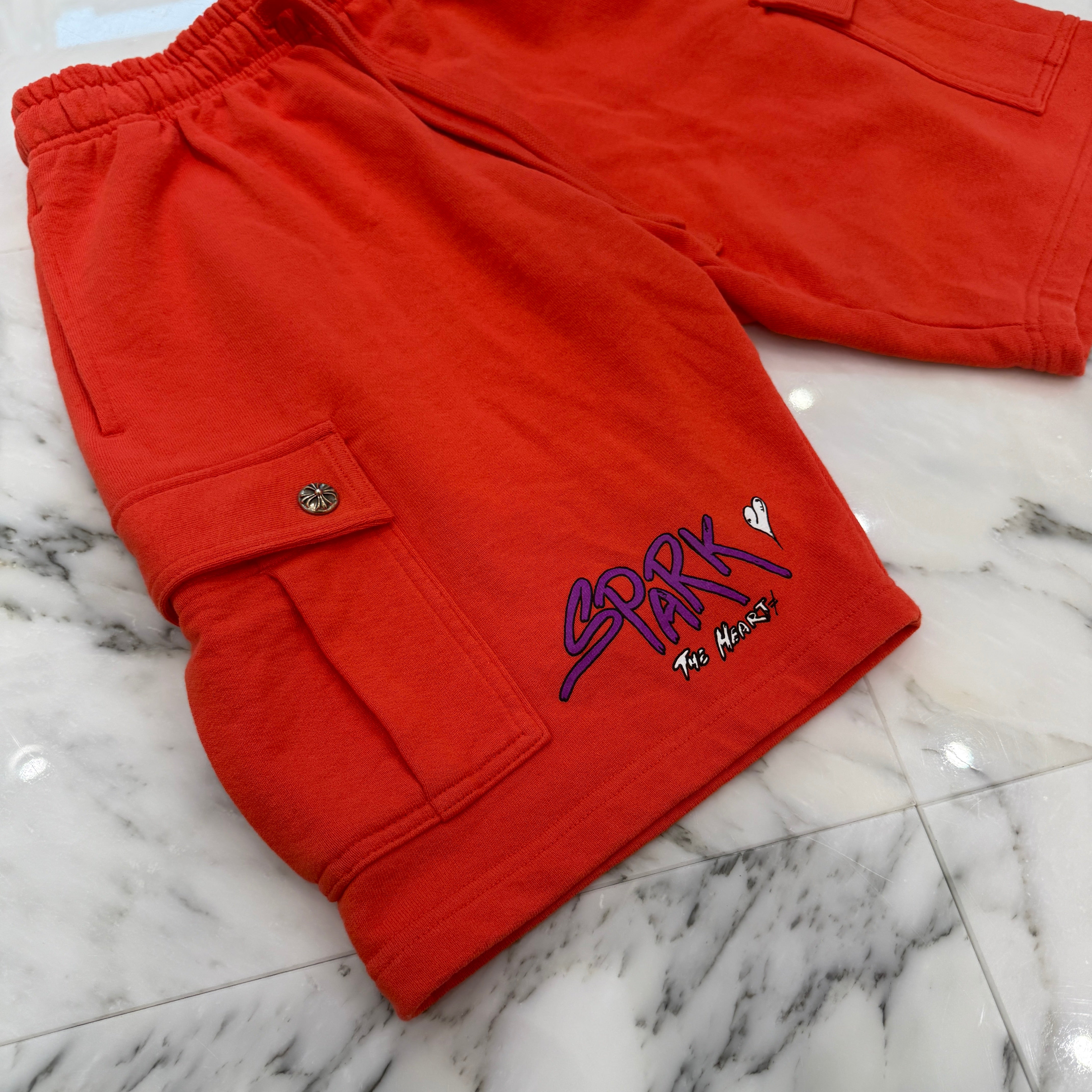 CHROME HEARTS × MATTY BOY 2023SS Sadistic Lipstick Half Pants Size M クロムハーツ × マッティボーイ サディスティックリップスティック ハーツパンツ サイズM