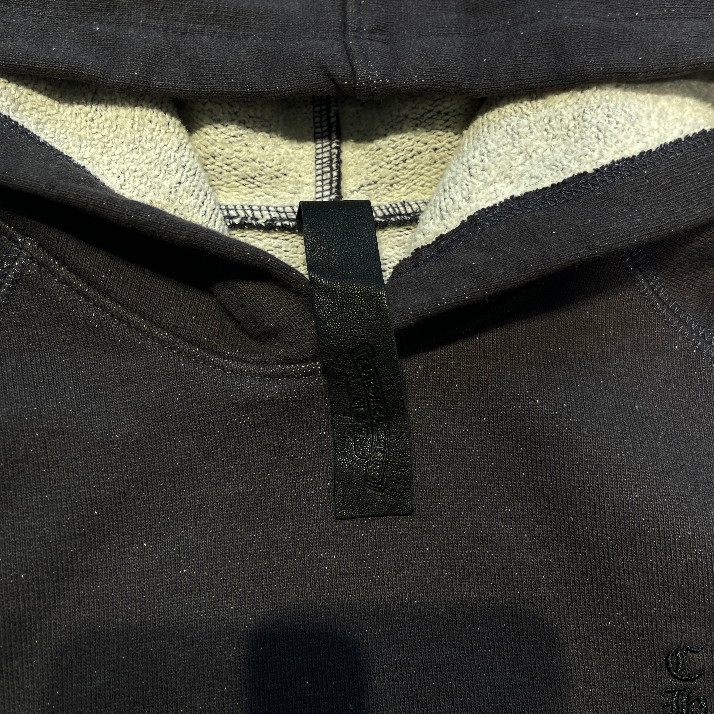 CHROME HEARTS YNOT Vertical Logo Embroidery Pullover Hoodie Size S クロムハーツ ワイノット ヴァーティカルロゴ刺繍 プルオーバーフーディ サイズS