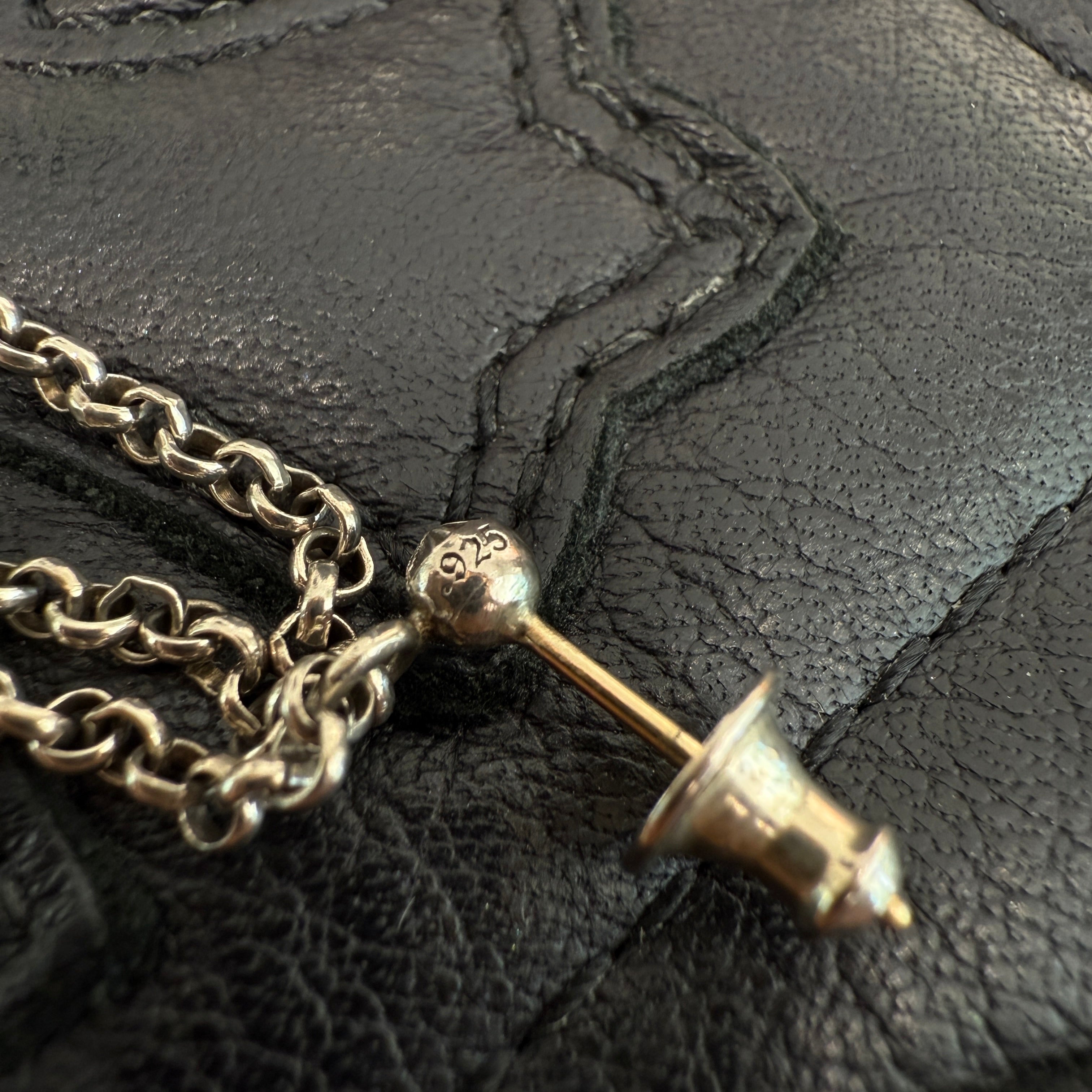 CHROME HEARTS Chain Spike 3 Drop Earring クロムハーツ チェーンスパイク 3ドロップ イヤリング ピアス