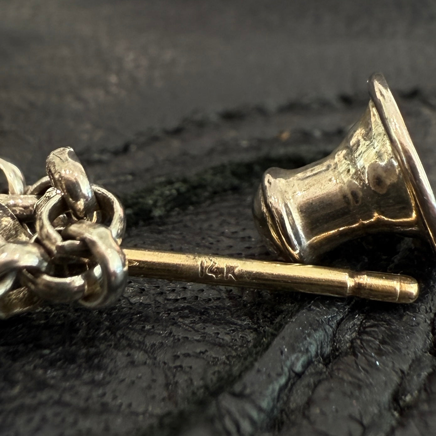 CHROME HEARTS Chain Spike 3 Drop Earring クロムハーツ チェーン