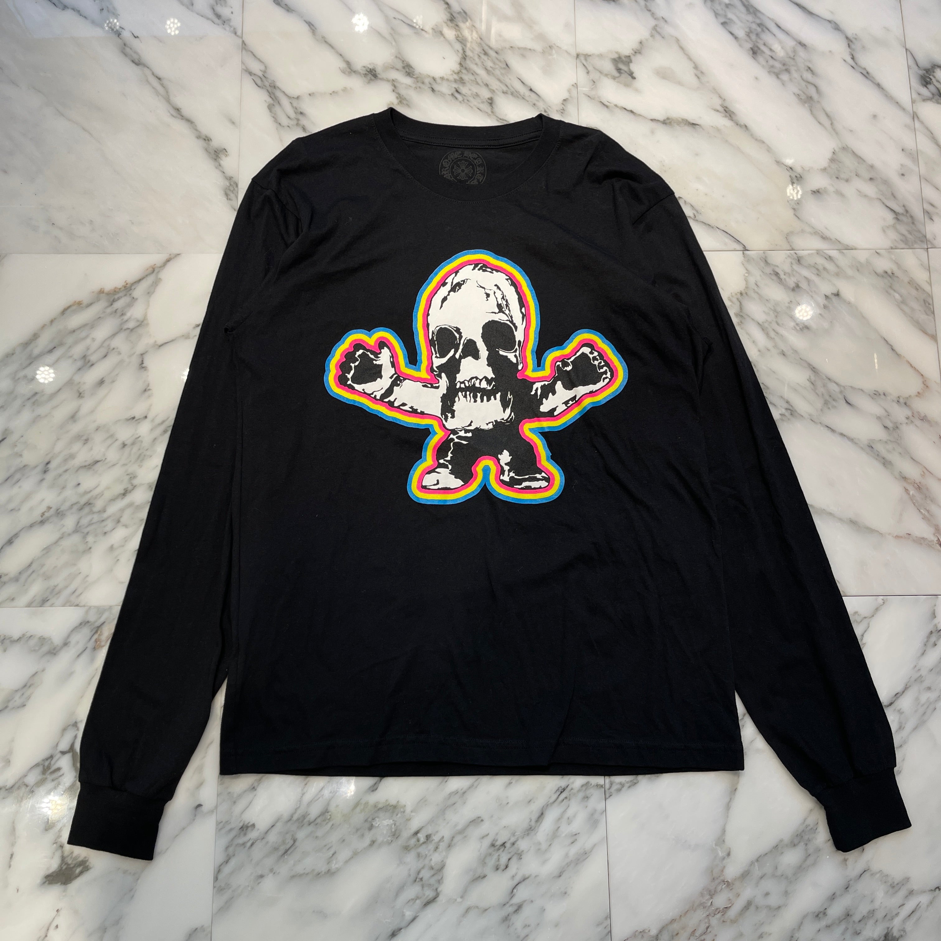 CHROME HEARTS 2024SS FOTI Rainbow Scroll Logo Long Sleeve Tee Size L クロムハーツ フォティ レインボースクロールロゴ ロングスリーブTシャツ サイズL