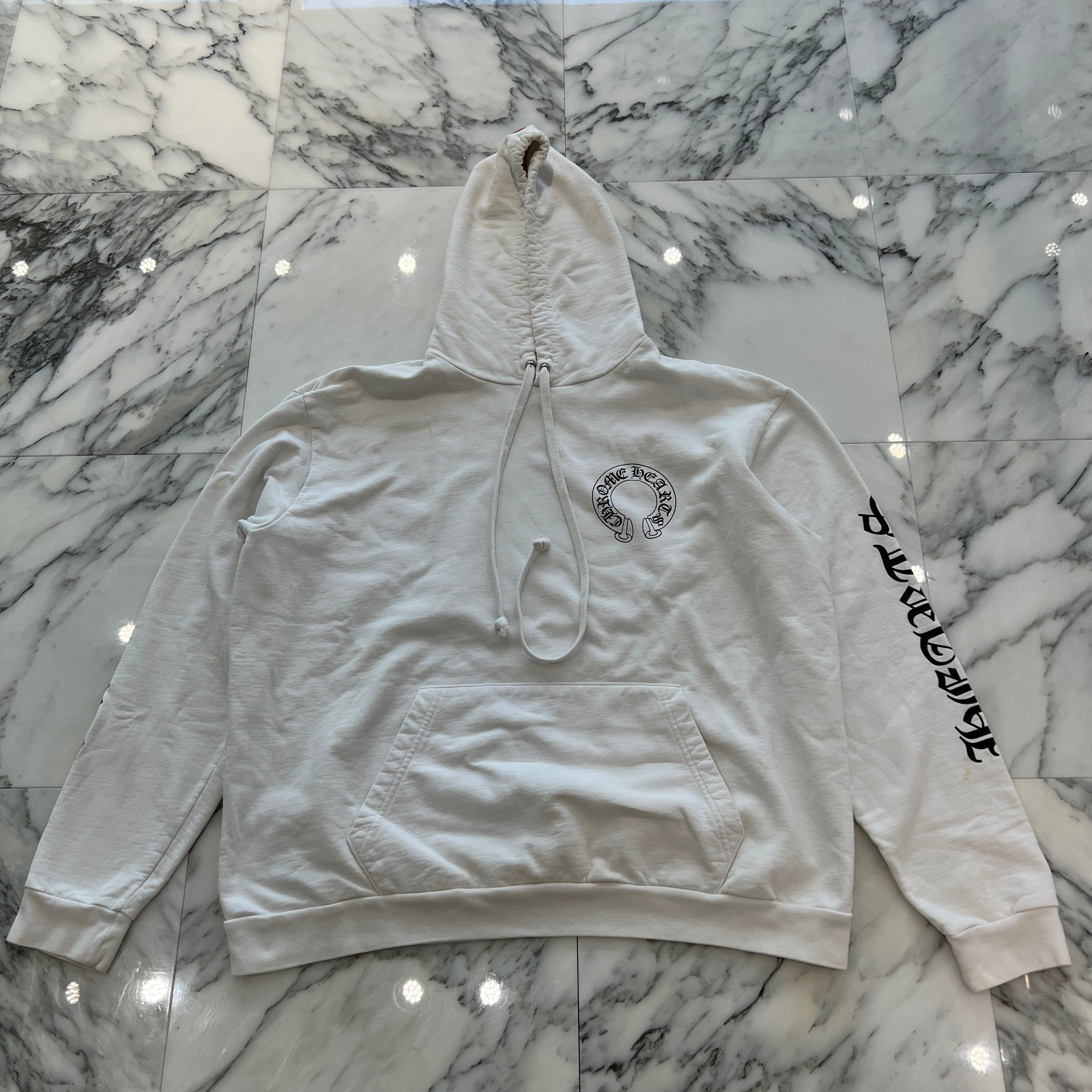 CHROME HEARTS × MATTY BOY Chomper Horseshoe Pullover Hoodie Size XL クロムハーツ × マッティボーイ チョンパー ホースシュー プルオーバーフーディ サイズXL