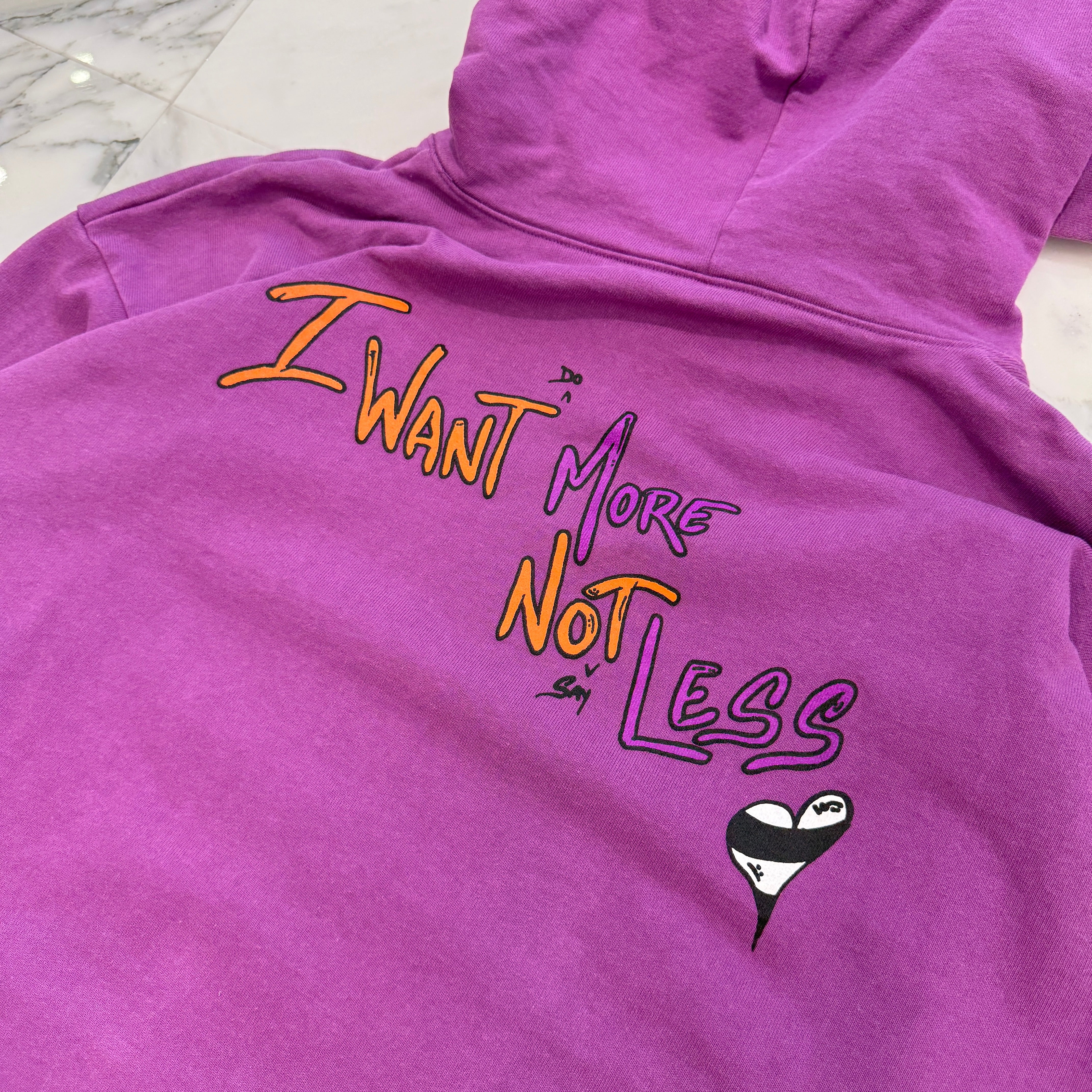 CHROME HEARTS × MATTY BOY 2024AW "I WANT MORE NOT LESS" Pullover Hoodie Size XXL クロムハーツ × マッティボーイ "アイウォントレス" プルオーバーフーディ サイズXXL