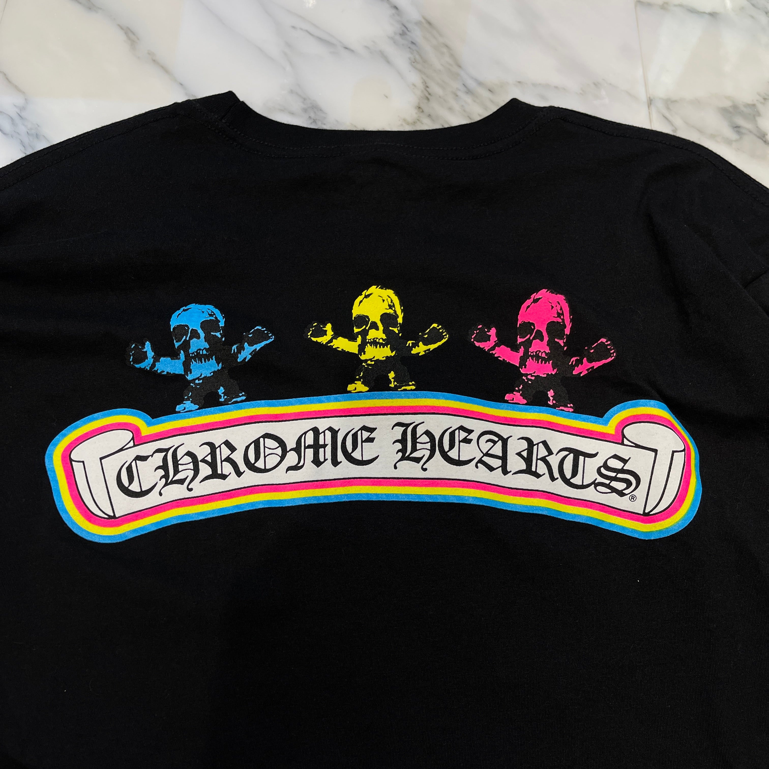 CHROME HEARTS 2024SS FOTI Rainbow Scroll Logo Long Sleeve Tee Size L クロムハーツ フォティ レインボースクロールロゴ ロングスリーブTシャツ サイズL