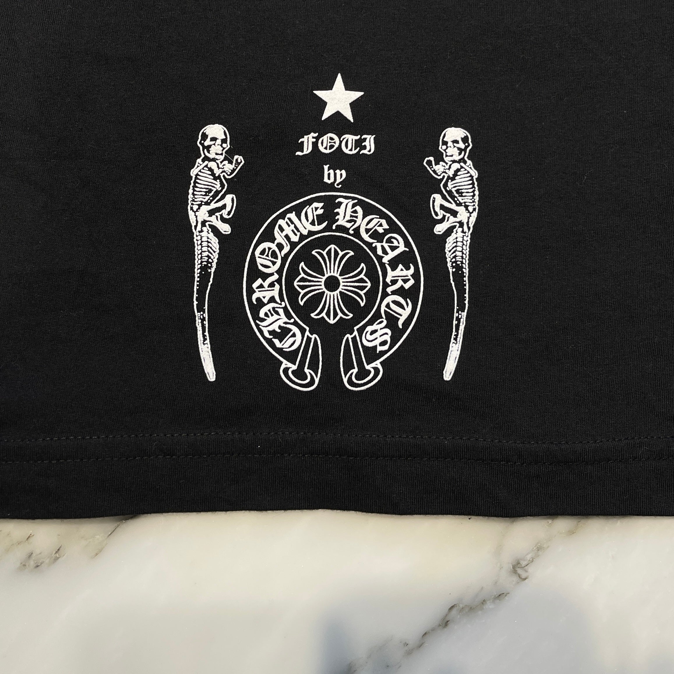 CHROME HEARTS 2024SS FOTI Rainbow Scroll Logo Long Sleeve