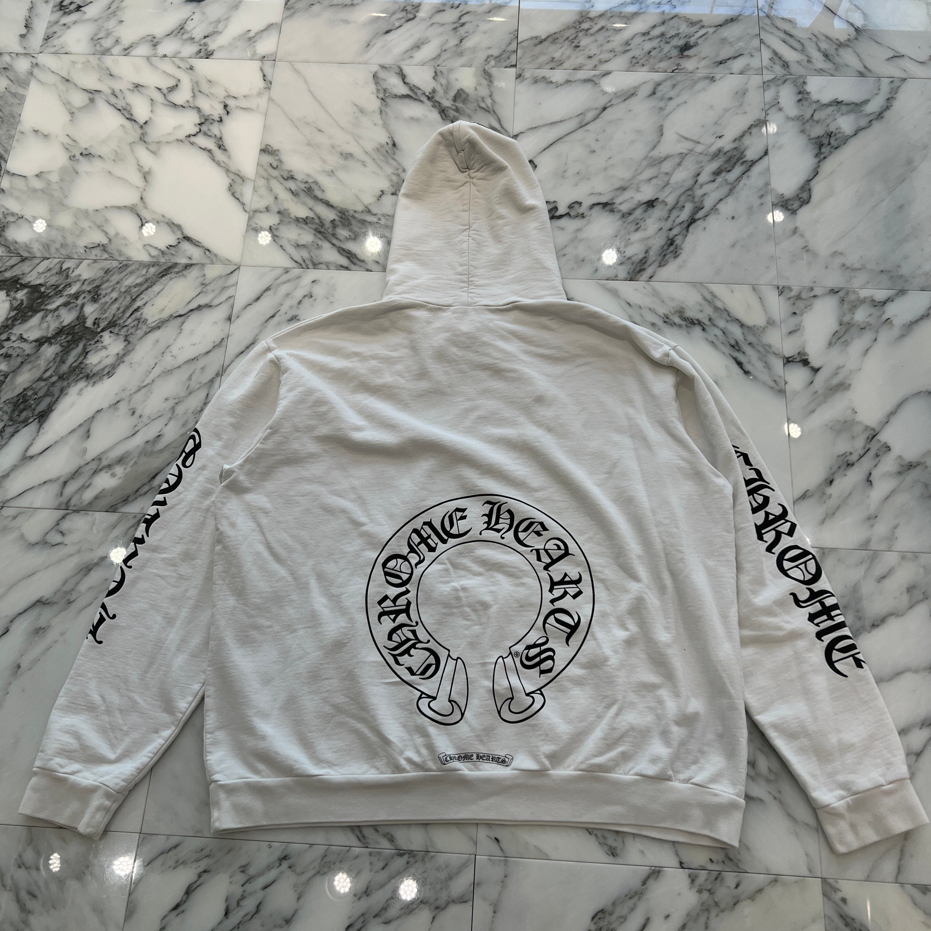 CHROME HEARTS × MATTY BOY Chomper Horseshoe Pullover Hoodie Size XL クロムハーツ × マッティボーイ チョンパー ホースシュー プルオーバーフーディ サイズXL