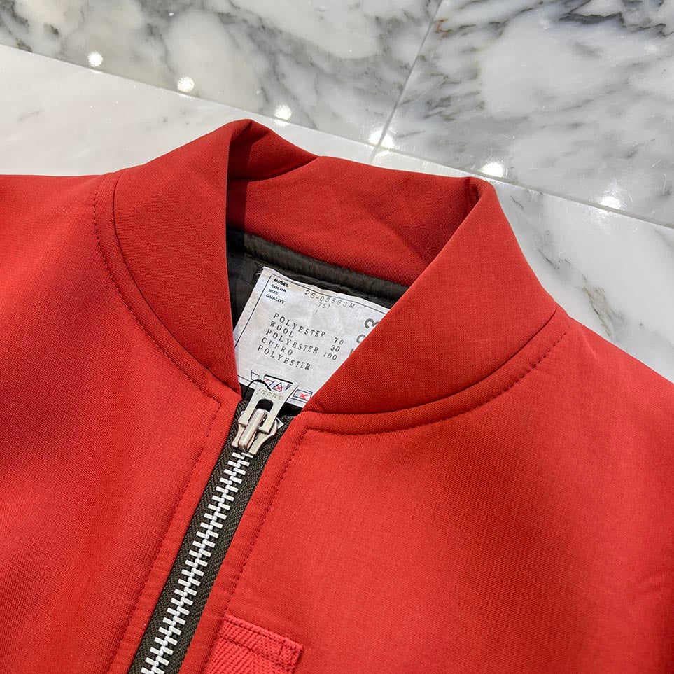 sacai 2025SS Suiting Bonding Blouson 25-03583M Size 1 サカイ スー