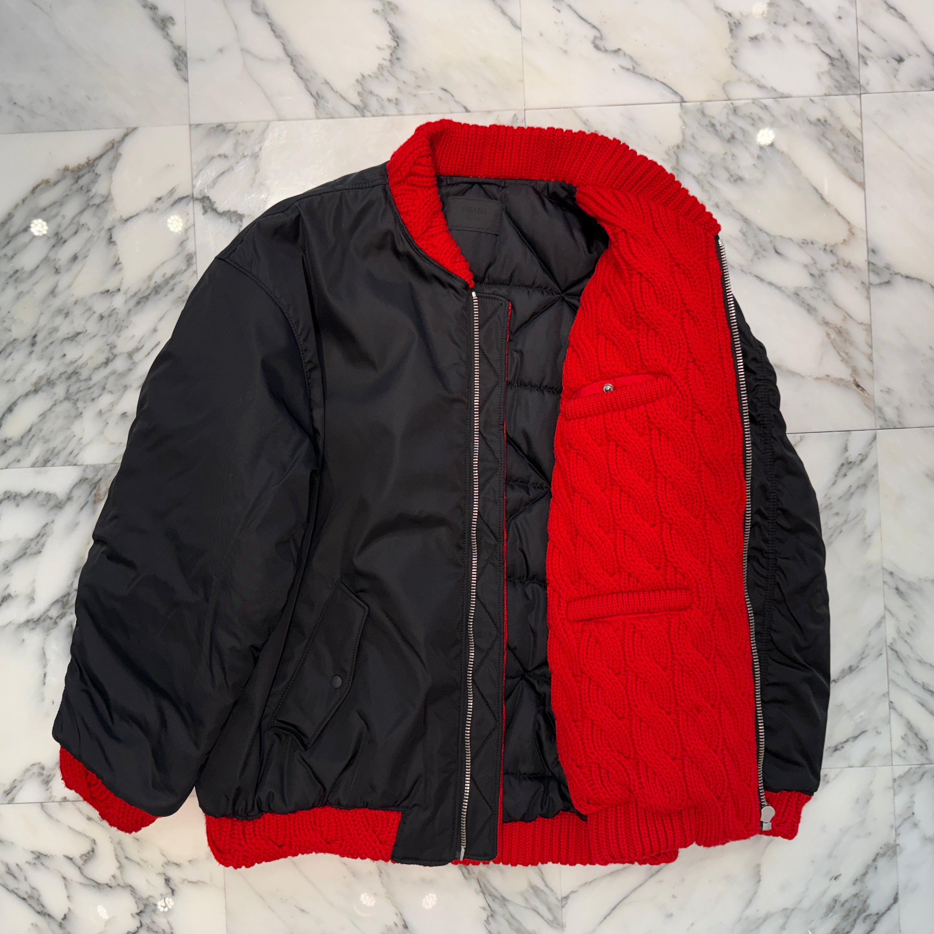 PRADA 2021AW Triangular Plate Nylon Bomb Blouson SGC100 S222 1WQ8 Size S プラダ トライアングルプレート ナイロンボムブルゾン サイズS