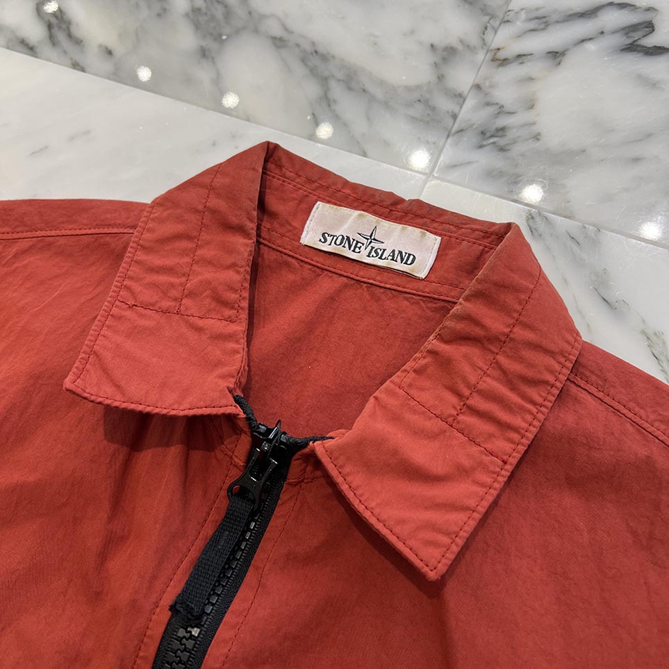 ジャケット・アウター stone  WAPPEN POCKET SHIRT JACKET Stone Island ジップ フラップポケット シャツジャケット | ブラウン