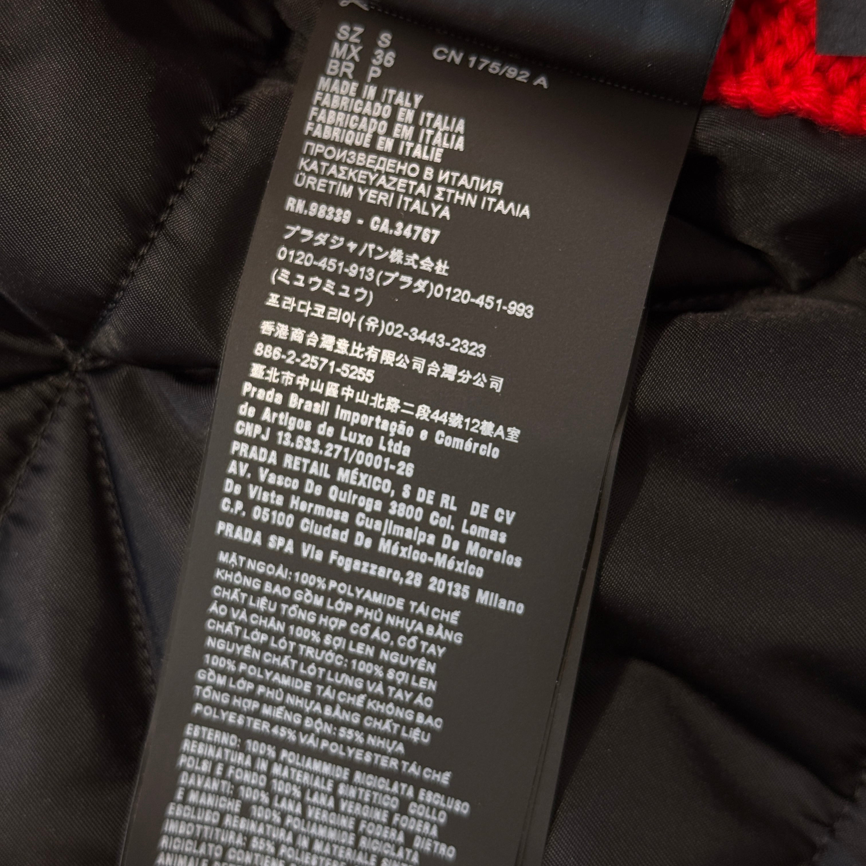 PRADA 2021AW Triangular Plate Nylon Bomb Blouson SGC100 S222 1WQ8 Size S プラダ トライアングルプレート ナイロンボムブルゾン サイズS