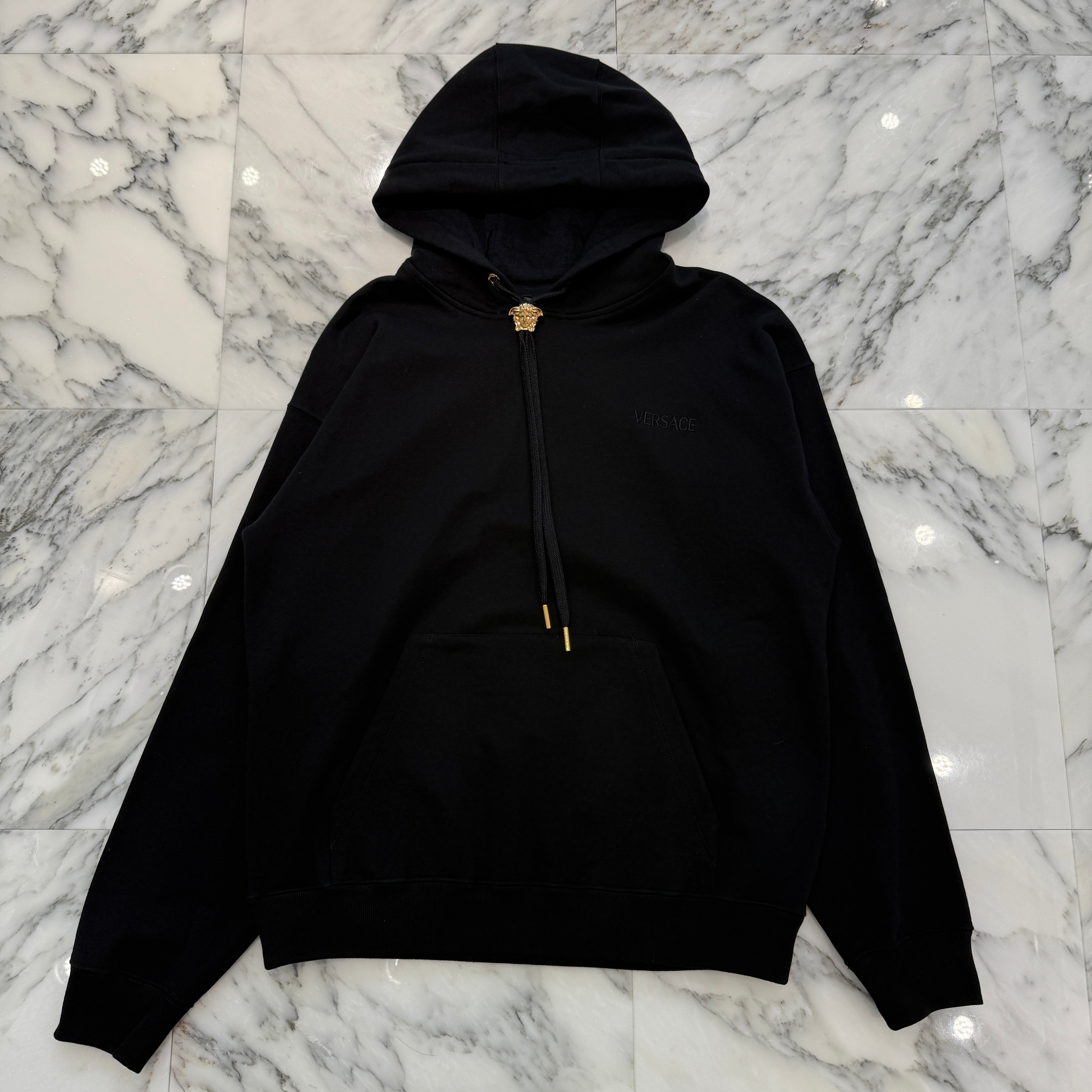 VERSACE 2024AW La Medusa Clip Pullover Hoodie 1008661-1A06213 Size S ヴェルサーチェ ラ メドゥーサ クリップ プルオーバーフーディ サイズS