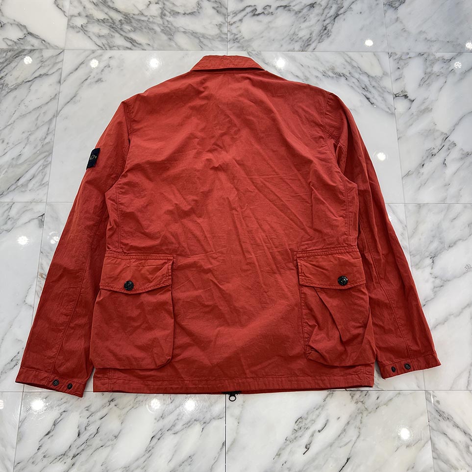 STONE ISLAND 2022AW Patch Pocket Zip Up Oversized Shirt Jacket 701512208 Size L ストーンアイランド パッチポケットジップアップオーバーサイズ シャツジャケット サイズL