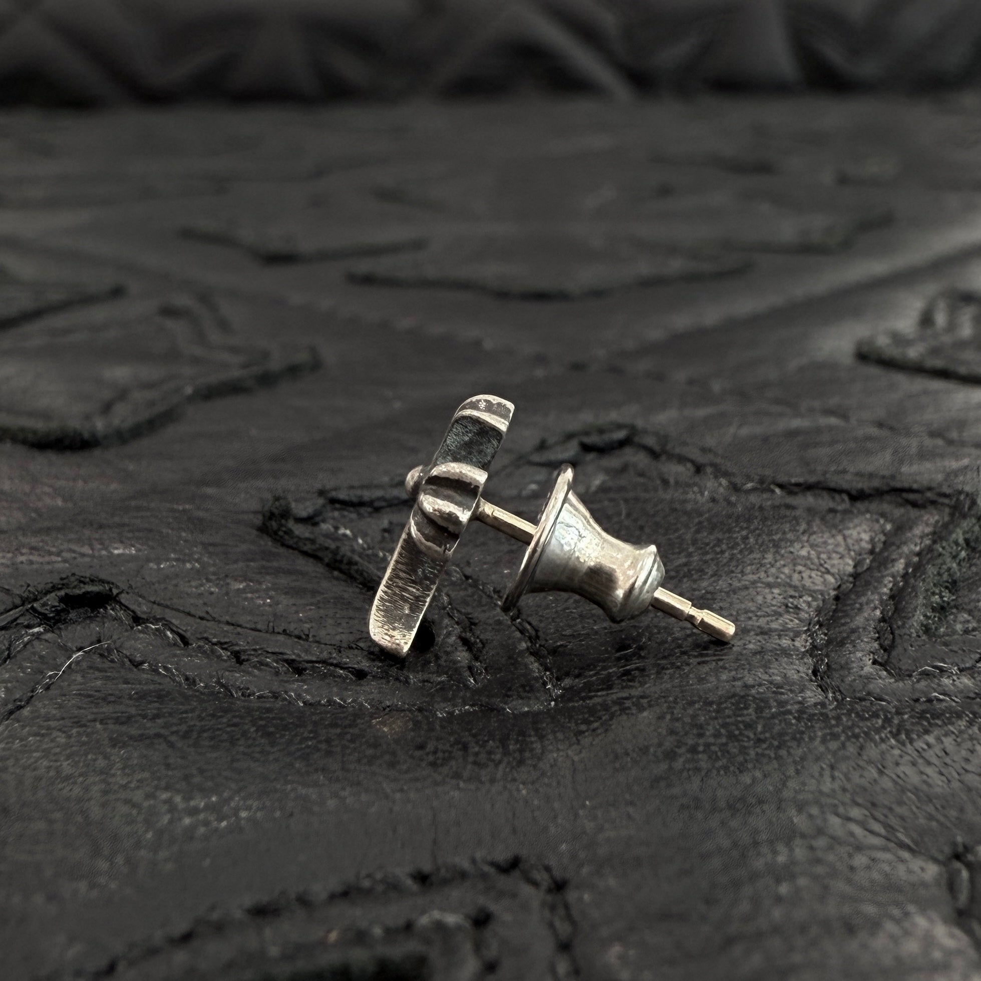 アクセサリー CHROME HEARTS CH cross stud earring Chrome Hearts SV925 Cross Stud Earrings Large H 1.55 × W