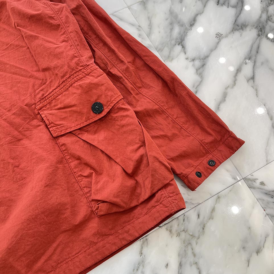 STONE ISLAND 2022AW Patch Pocket Zip Up Oversized Shirt Jacket 701512208 Size L ストーンアイランド パッチポケットジップアップオーバーサイズ シャツジャケット サイズL