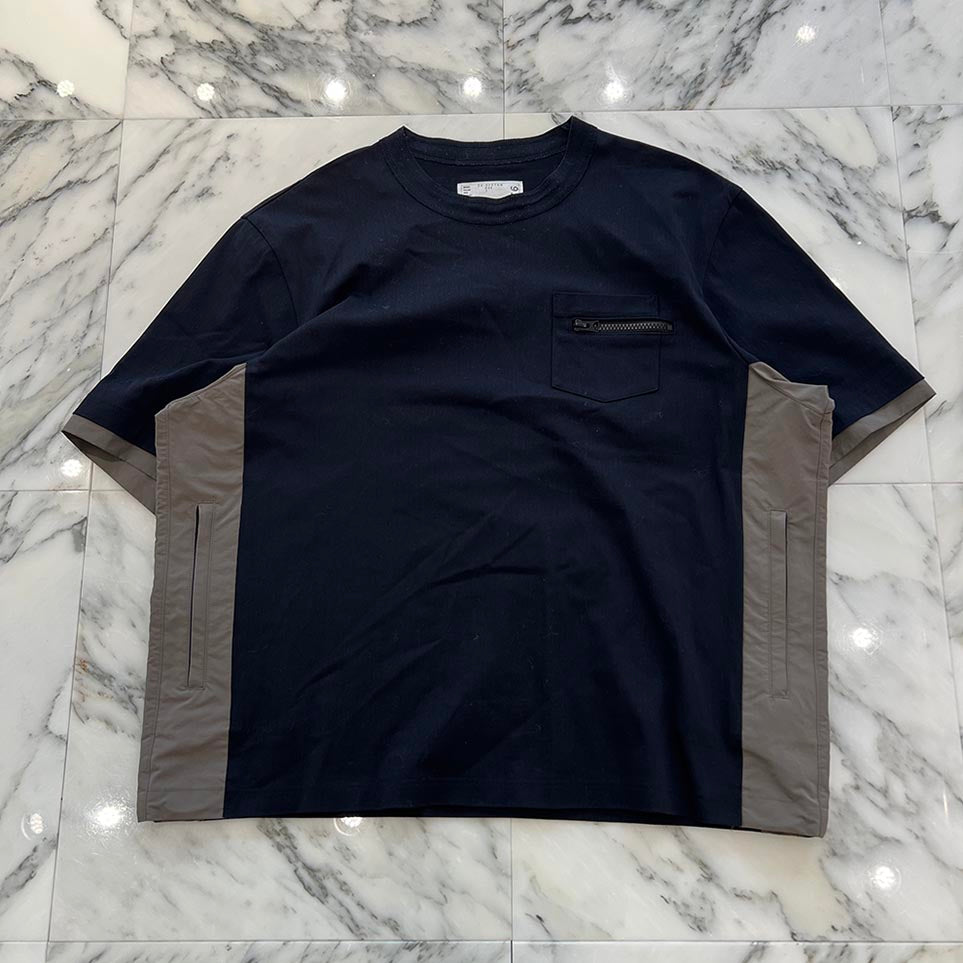 sacai 2024SS Cotton Jersey Oversized Tee 24-03376M Size 1 サカイ コットンジャージ オーバーサイズTシャツ サイズ1
