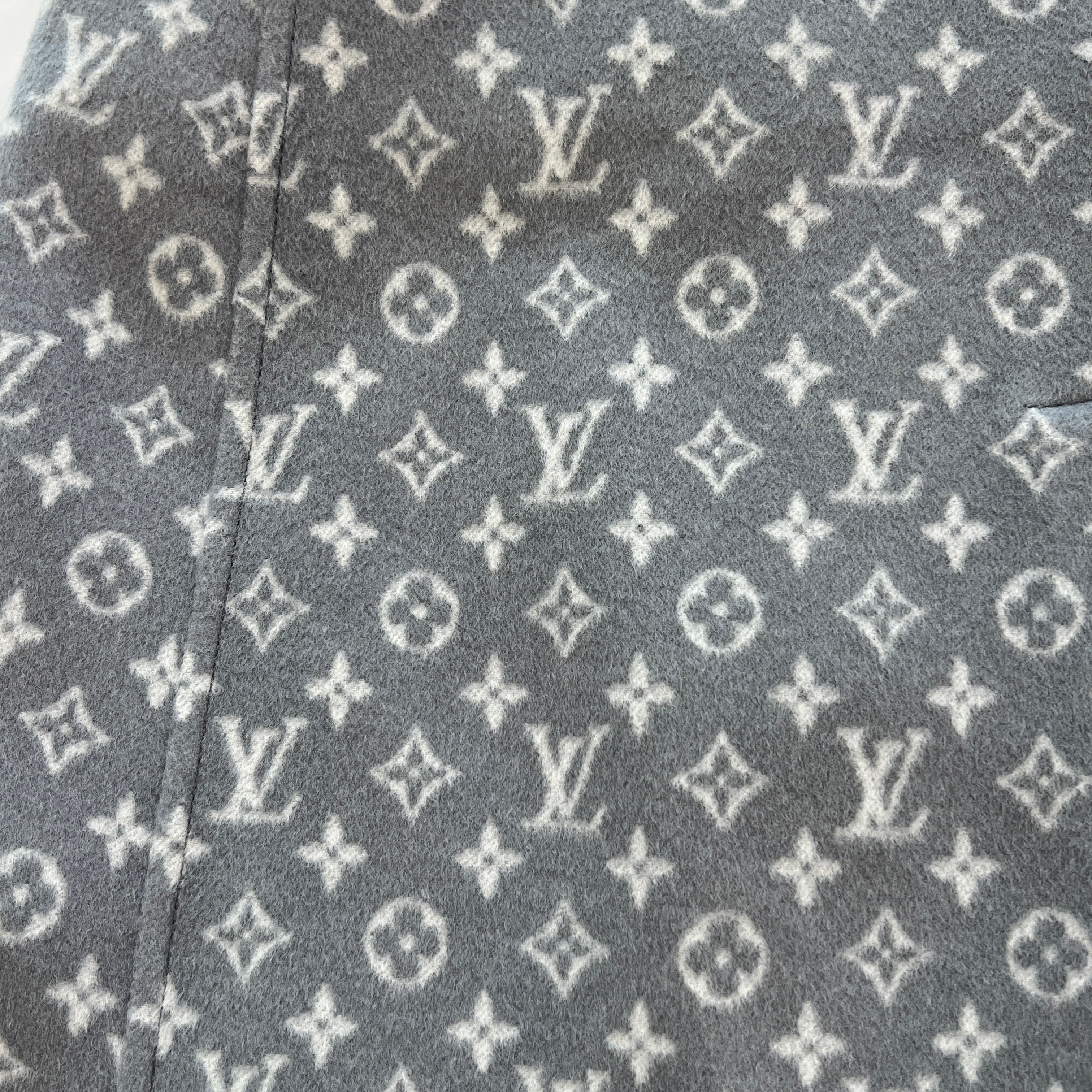 LOUIS VUITTON 2022SS Monogram Wool Silk Skirt Size 36 ルイヴィトン モノグラム ウール シルク スカート サイズ36