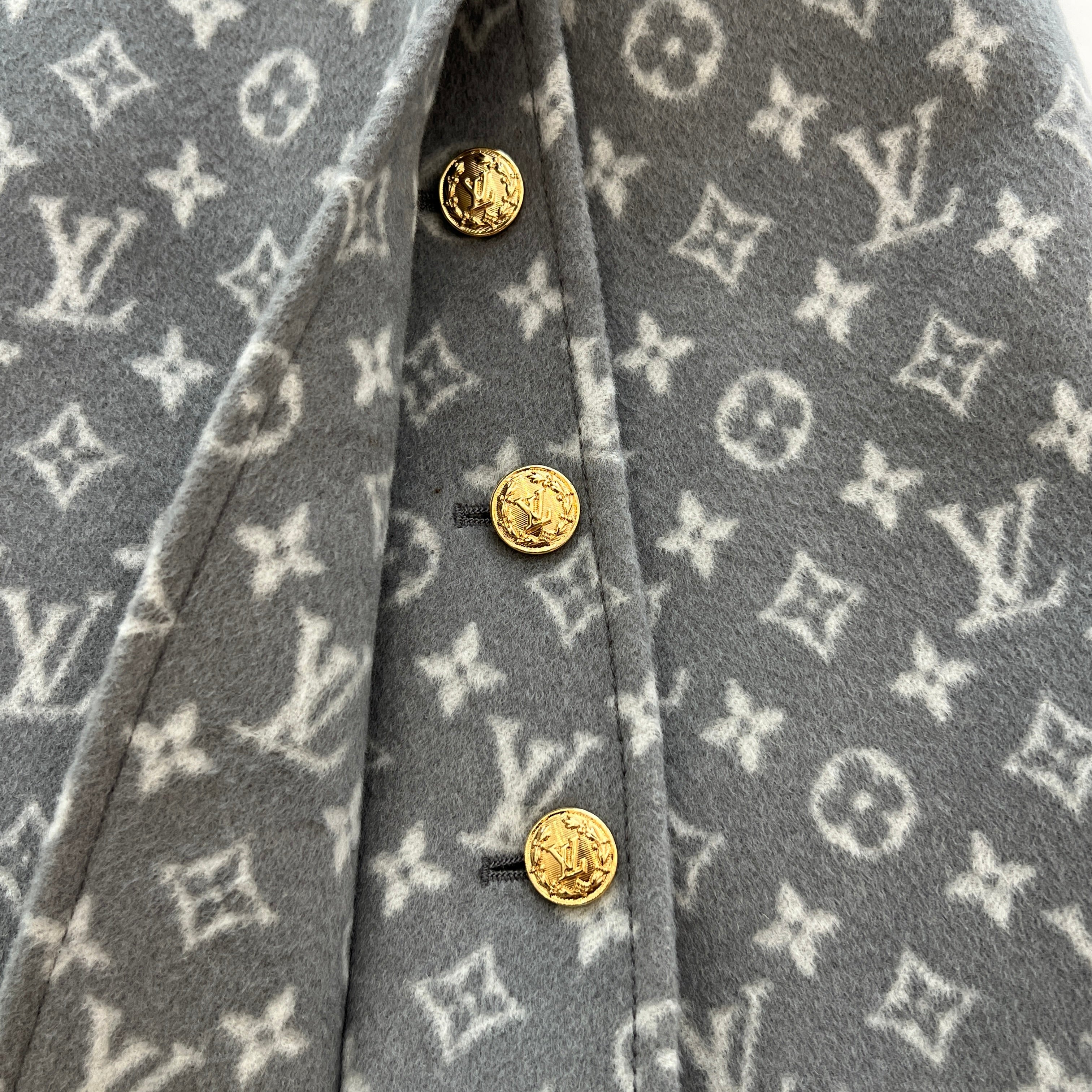 LOUIS VUITTON 2022SS Monogram Wool Silk Skirt Size 36 ルイヴィトン モノグラム ウール シルク スカート サイズ36
