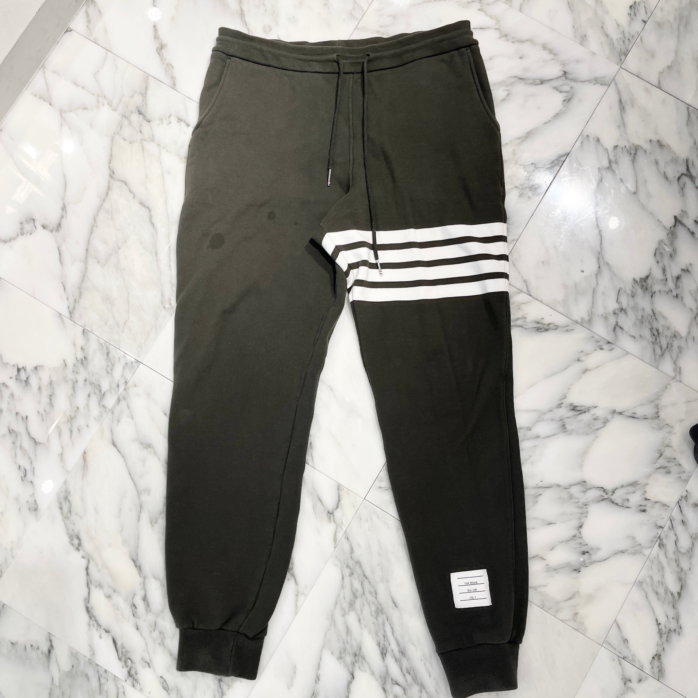 THOM BROWNE 2024SS 4BAR Classic Sweat Pants MJW008H-00535320 Size 3 トムブラウン 4BAR クラシック スウェットパンツ サイズ3