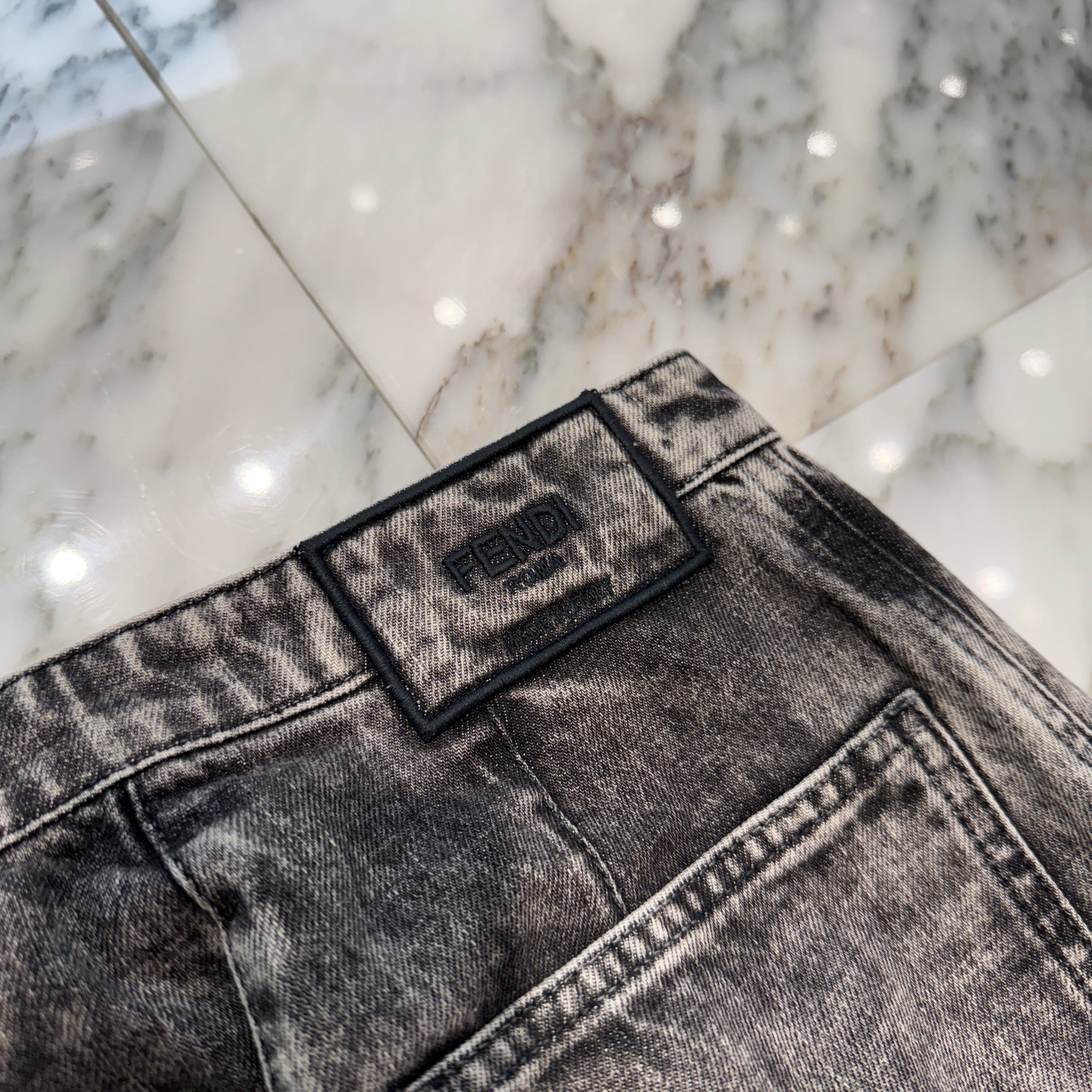 FENDI 2023SS High Wasted Flare Cut Denim Pants FLP784 ANQJ Size 36 フェンディ ハイウェスト フレアカット デニムパンツ サイズ36