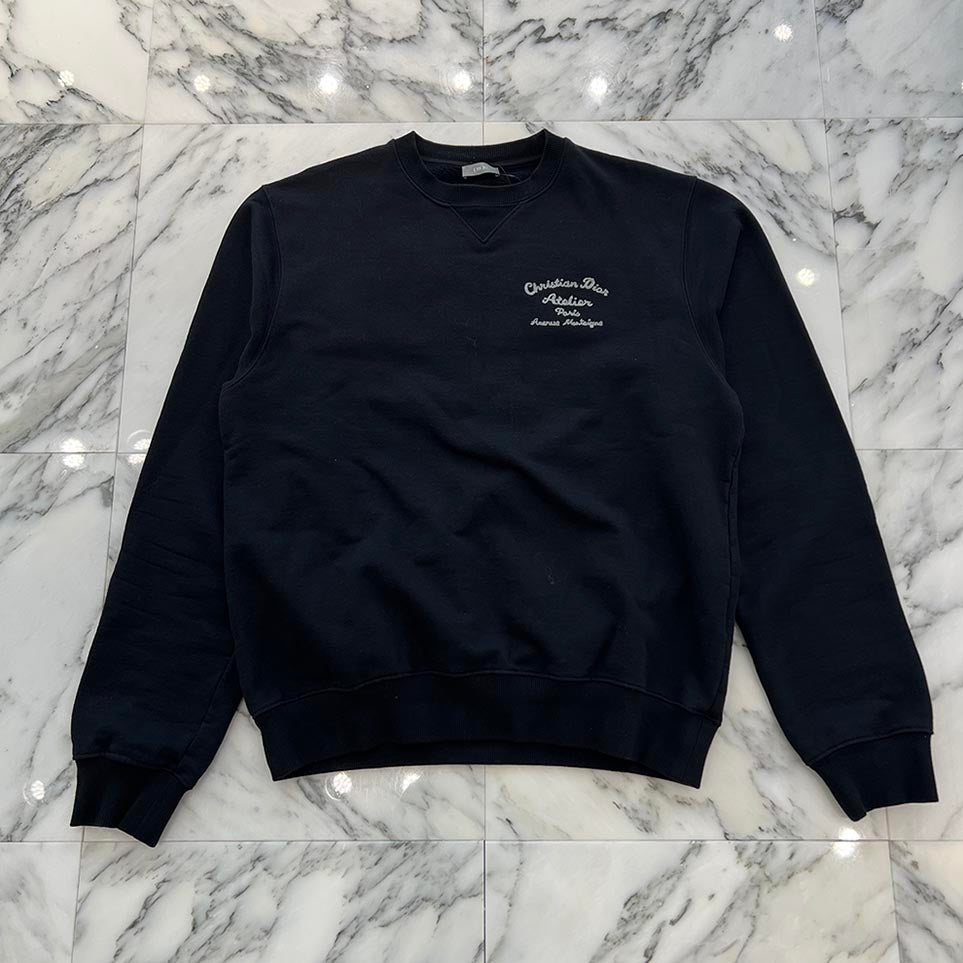 DIOR 2022AW Atelier Embroidered Crew Neck Sweatshirt 293J699A0531 Size L ディオール アトリエ刺繍クルーネックスウェットシャツ サイズL