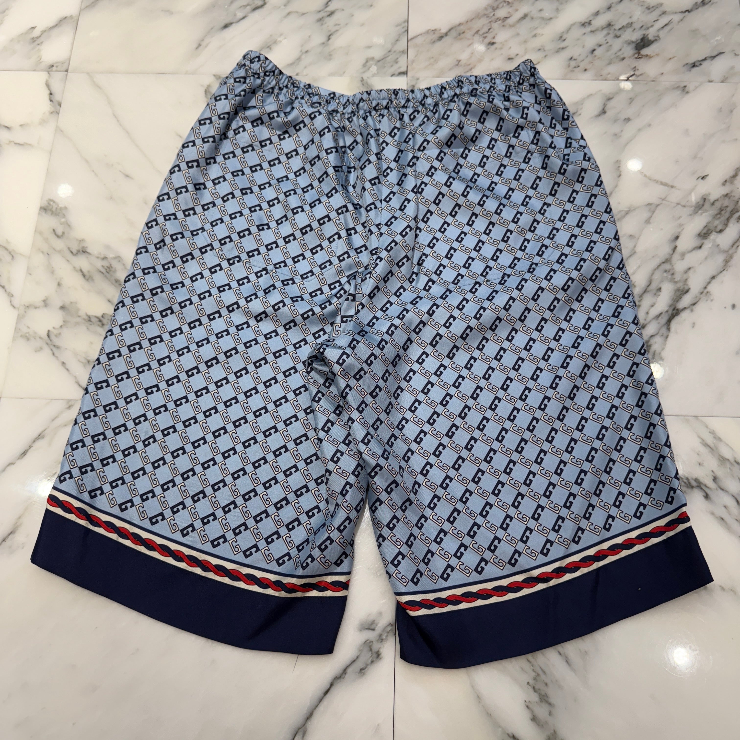 GUCCI 2024SS Geometric Square G Print Silk Set Up 740319 ZAMZX/672698 ZAMZY Size 46 グッチ ジオメトリックスクエア Gプリント シルクセットアップ サイズ46