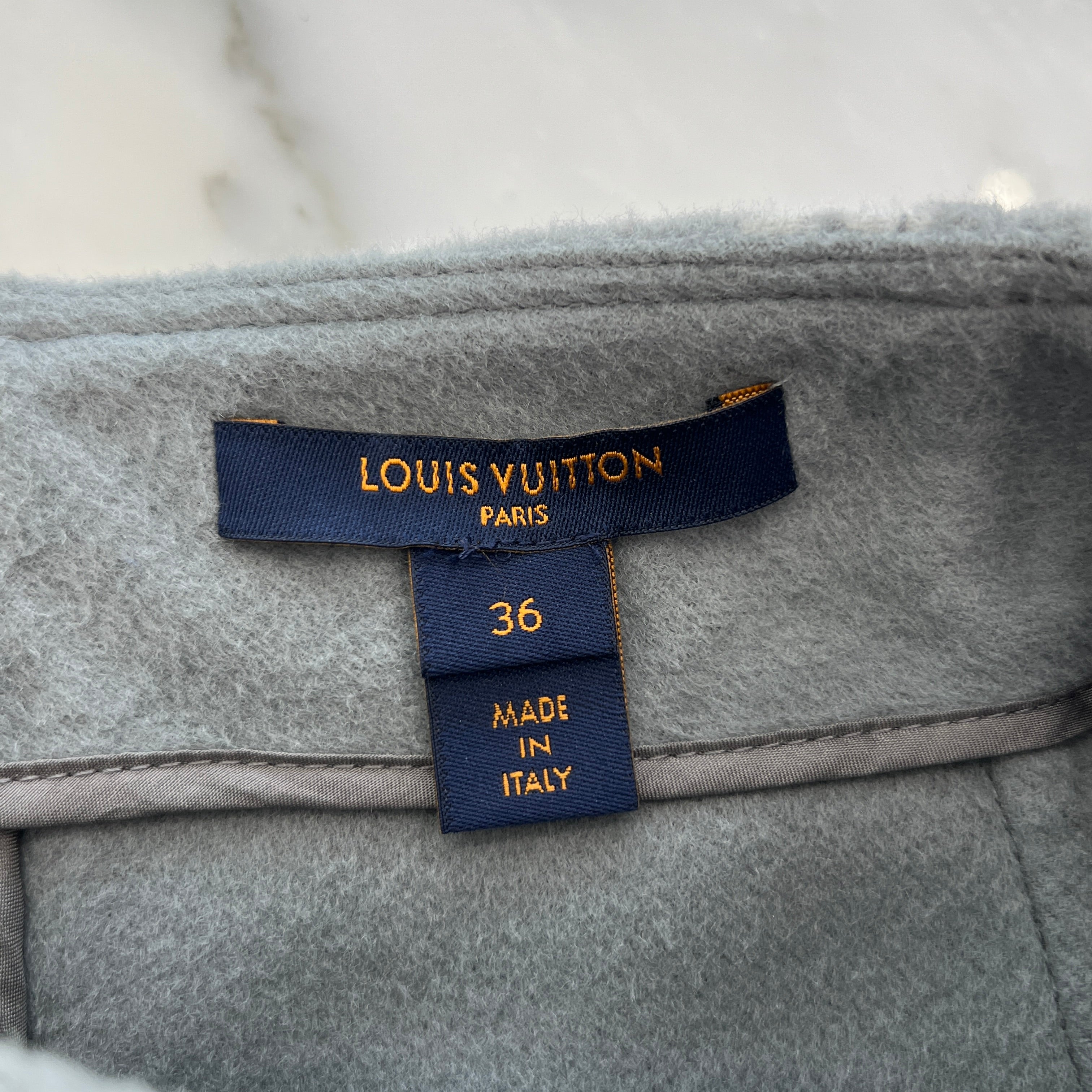 LOUIS VUITTON 2022SS Monogram Wool Silk Skirt Size 36 ルイヴィトン