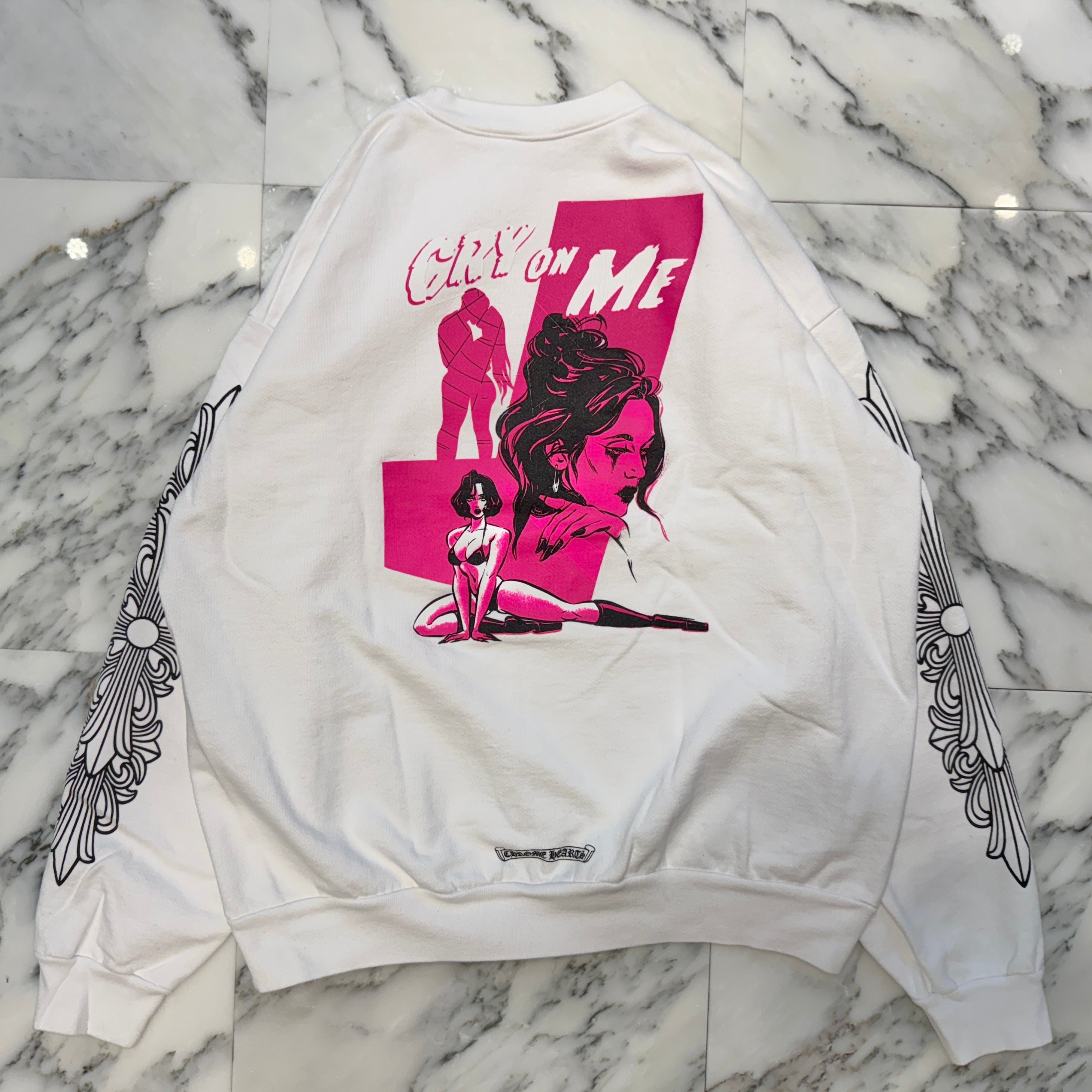 CHROME HEARTS × DEADLLY DOLL Crew Neck Sweat Shirt Size XL クロムハーツ × デッドリードール クルーネックスウェットシャツ サイズXL