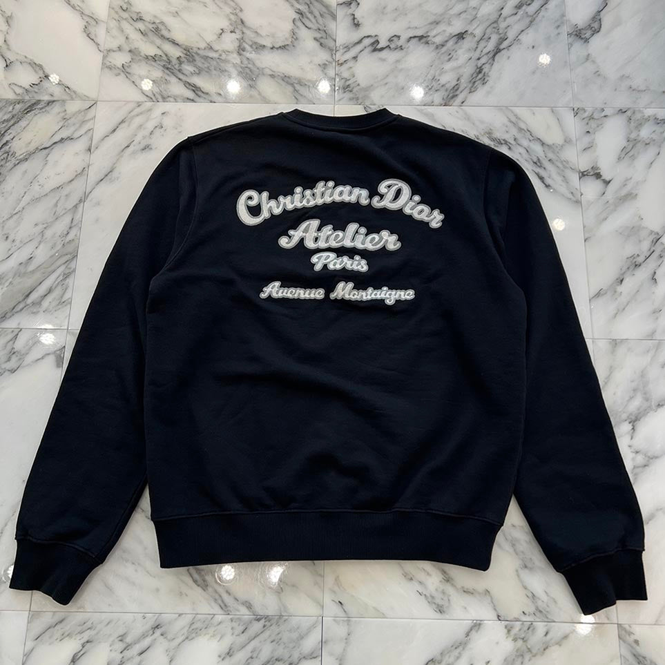DIOR 2022AW Atelier Embroidered Crew Neck Sweatshirt 293J699A0531 Size L ディオール アトリエ刺繍クルーネックスウェットシャツ サイズL