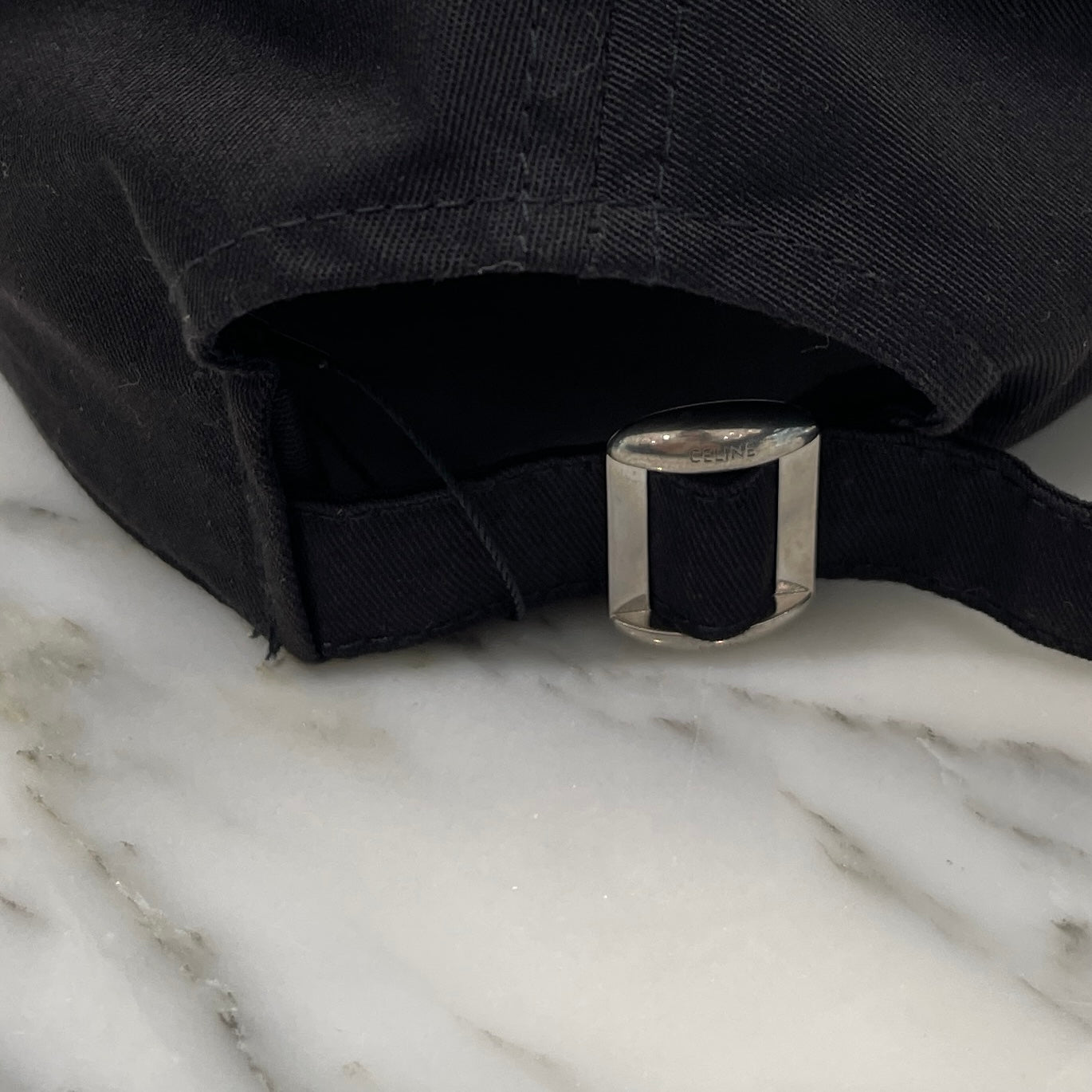 CELINE 2020AW Logo Embroidery Tracker Cap 2AUS9242N Size M セリーヌ ロゴ刺繍 トラッカーキャップ サイズM