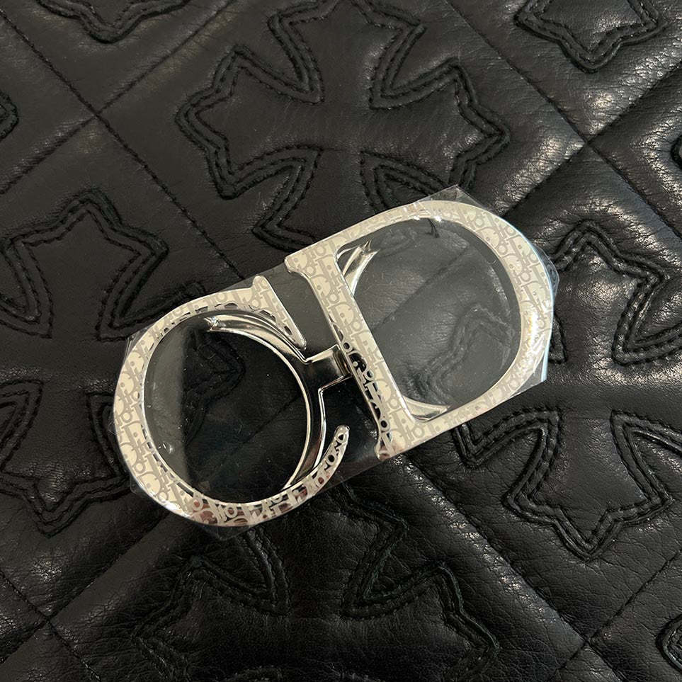 DIOR Dior HOMME Oblique CD Logo Belt Buckle 4907RUMET H07K ディオール ディオールオム オブリーク柄CDロゴベルトバックル