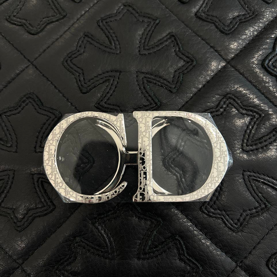DIOR Dior HOMME Oblique CD Logo Belt Buckle 4907RUMET H07K ディオール ディオールオム オブリーク柄CDロゴベルトバックル