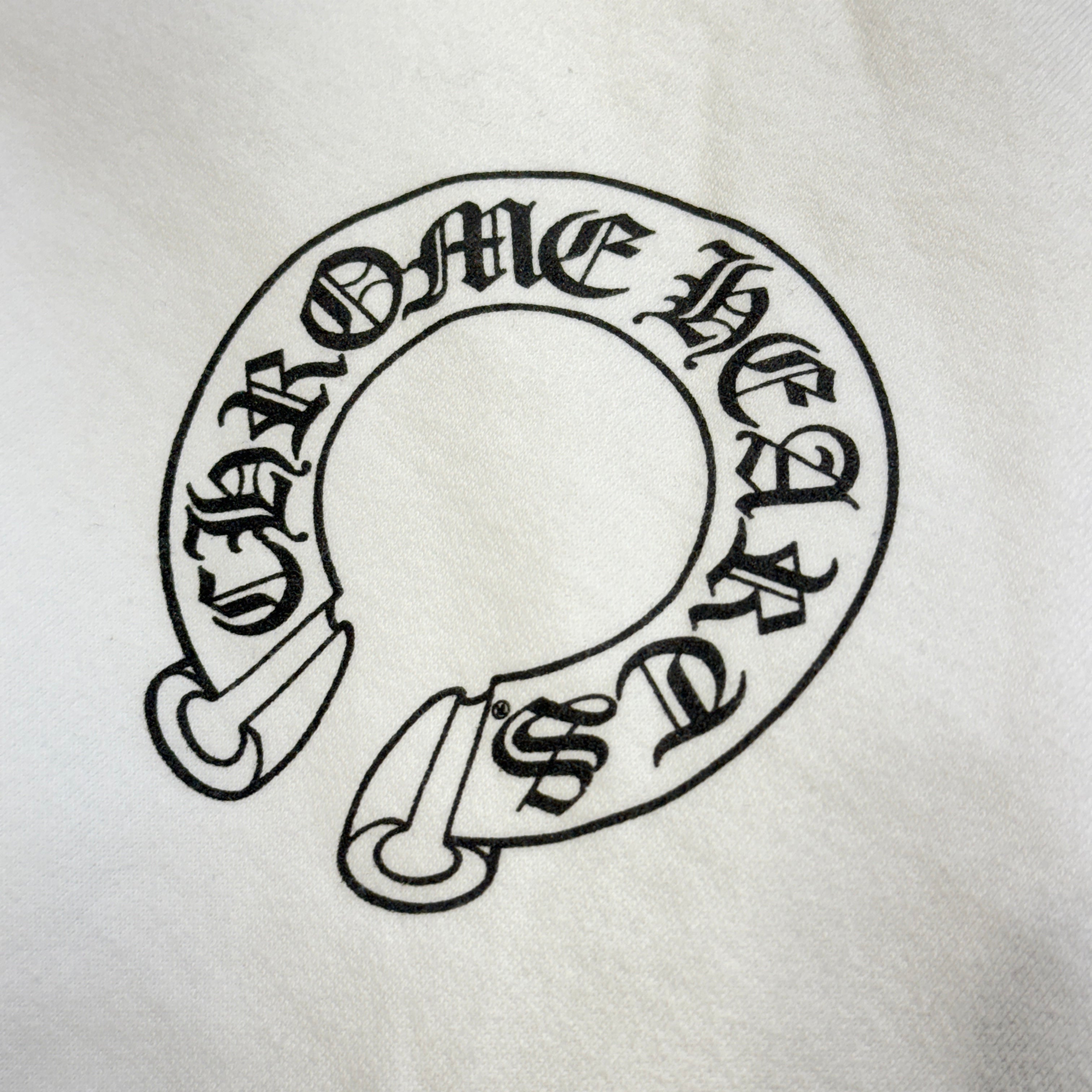 CHROME HEARTS Floral Cross Horseshoe Pullover Hoodie Size L クロムハーツ フローラルクロスホースシュー プルオーバーフーディ サイズL