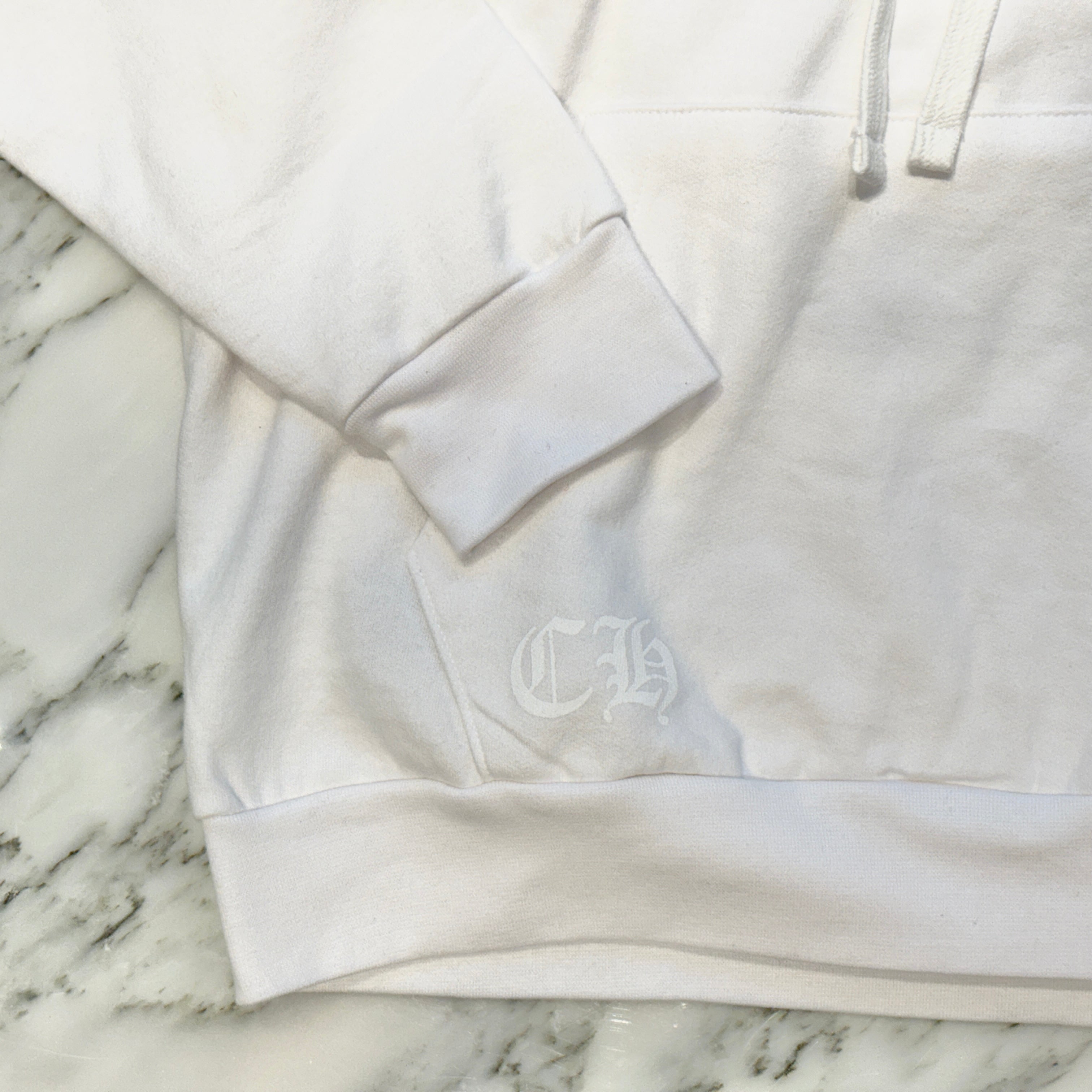 CHROME HEARTS Floral Cross Horseshoe Pullover Hoodie Size L クロムハーツ フローラルクロスホースシュー プルオーバーフーディ サイズL