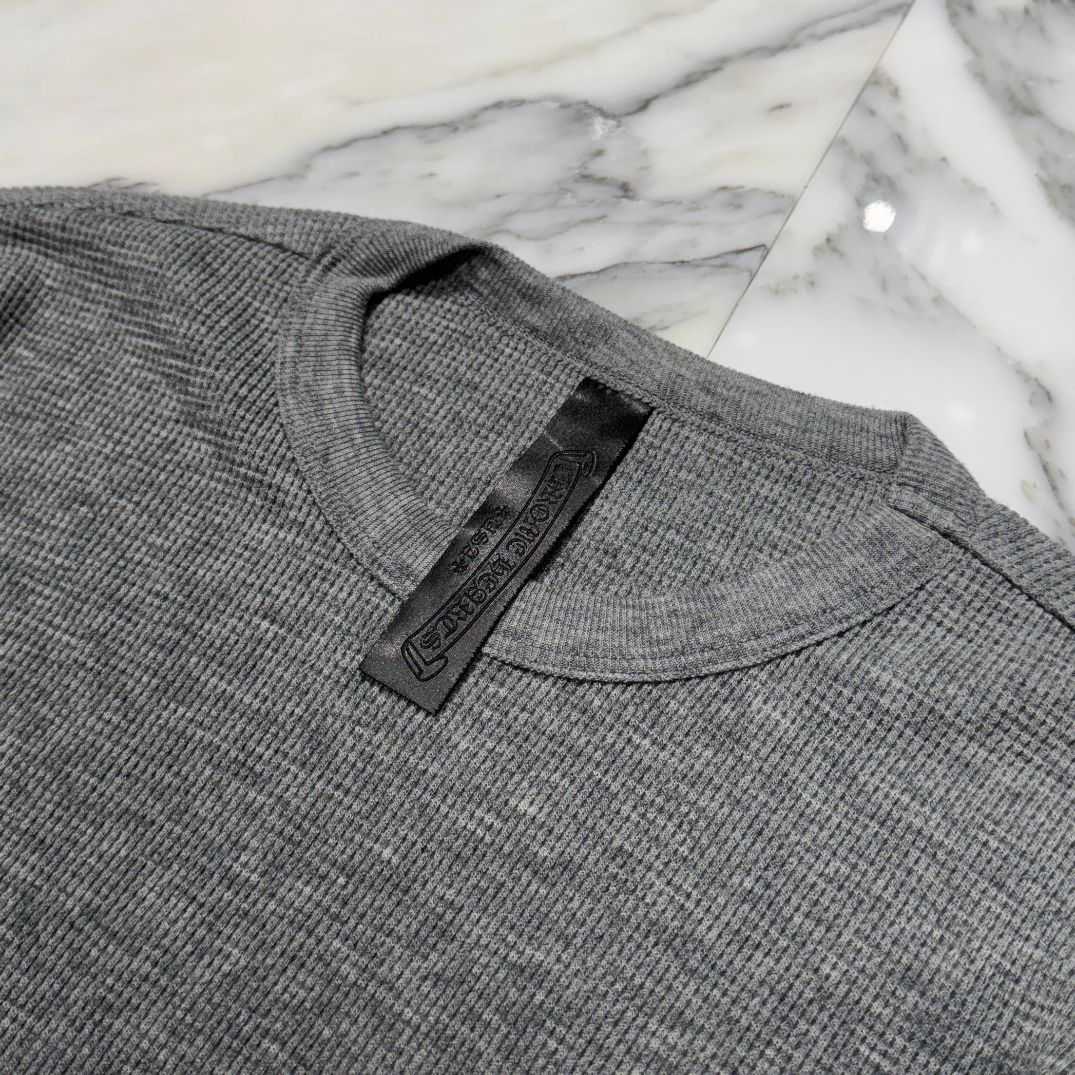 CHROME HEARTS 2025SS Y NOT CH Embroidery Thermal Long Sleeve Tee Size M クロムハーツ ワイノット CH刺繍 サーマル ロングスリーブTシャツ サイズM