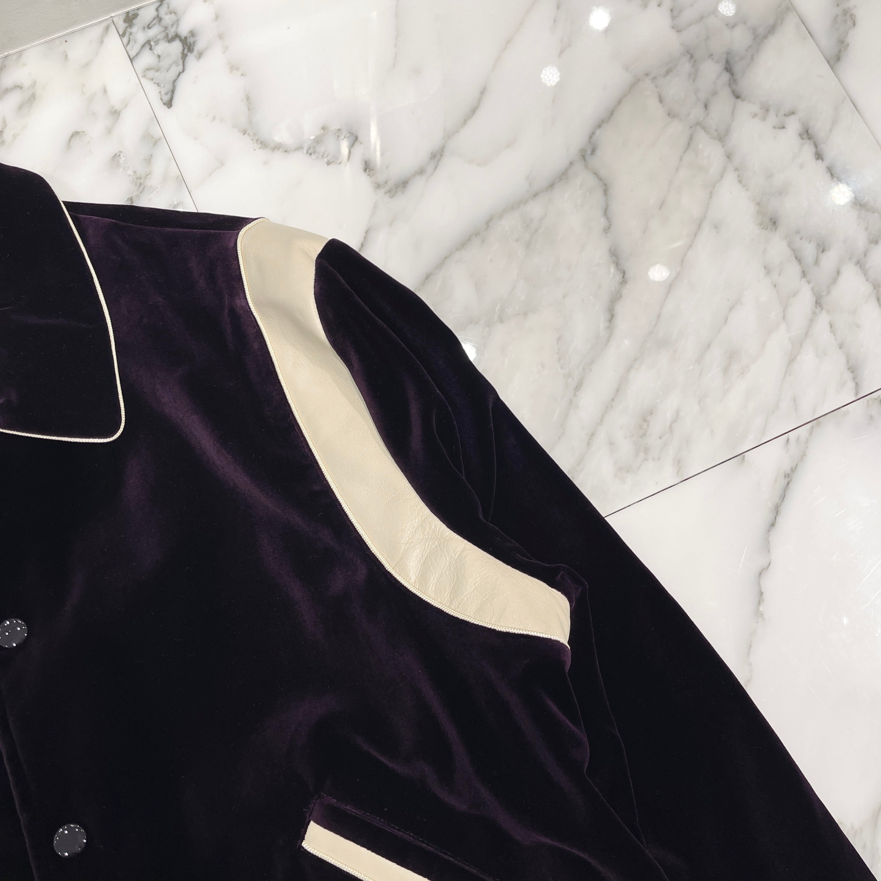 CELINE 2020AW Velvet Corduroy Teddy Jacket 2V363286K Size 50