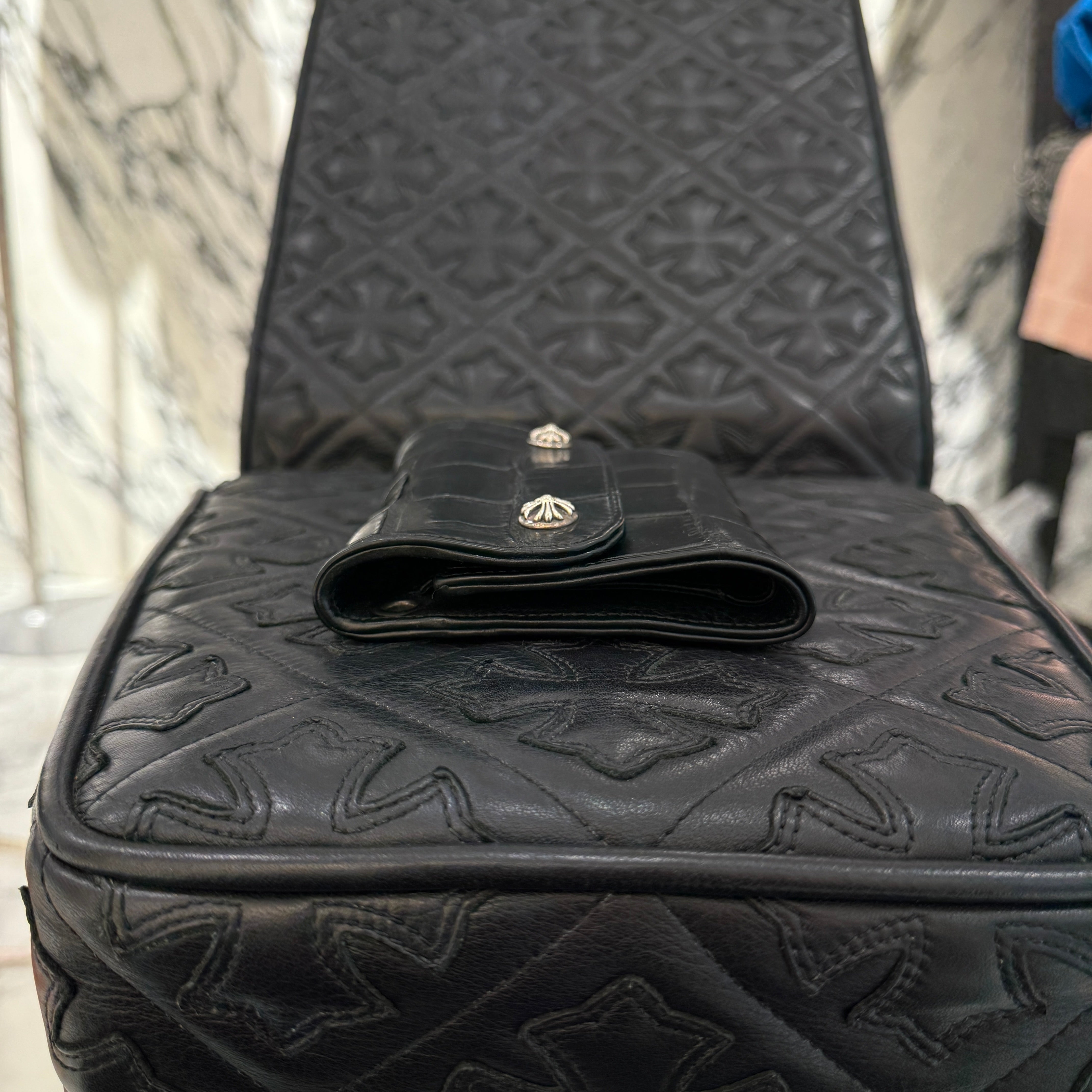 CHROME HEARTS Alligator Leather Wave Mini Cross Ball Wallet クロムハーツ アリゲーターレザー ウェーブミニ クロスボール ウォレット