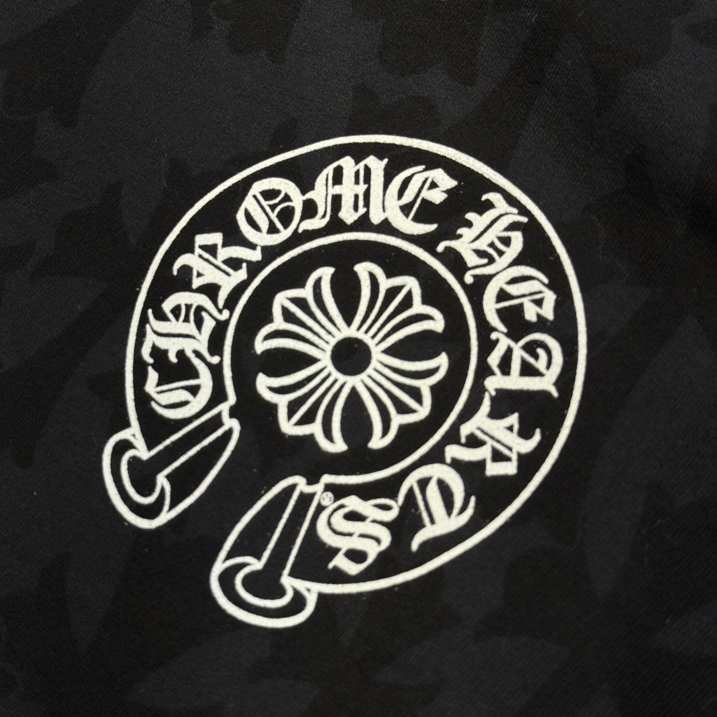 CHROME HEARTS 2024SS Graveyard Cemetery Cross Zip Up Hoodie Size S