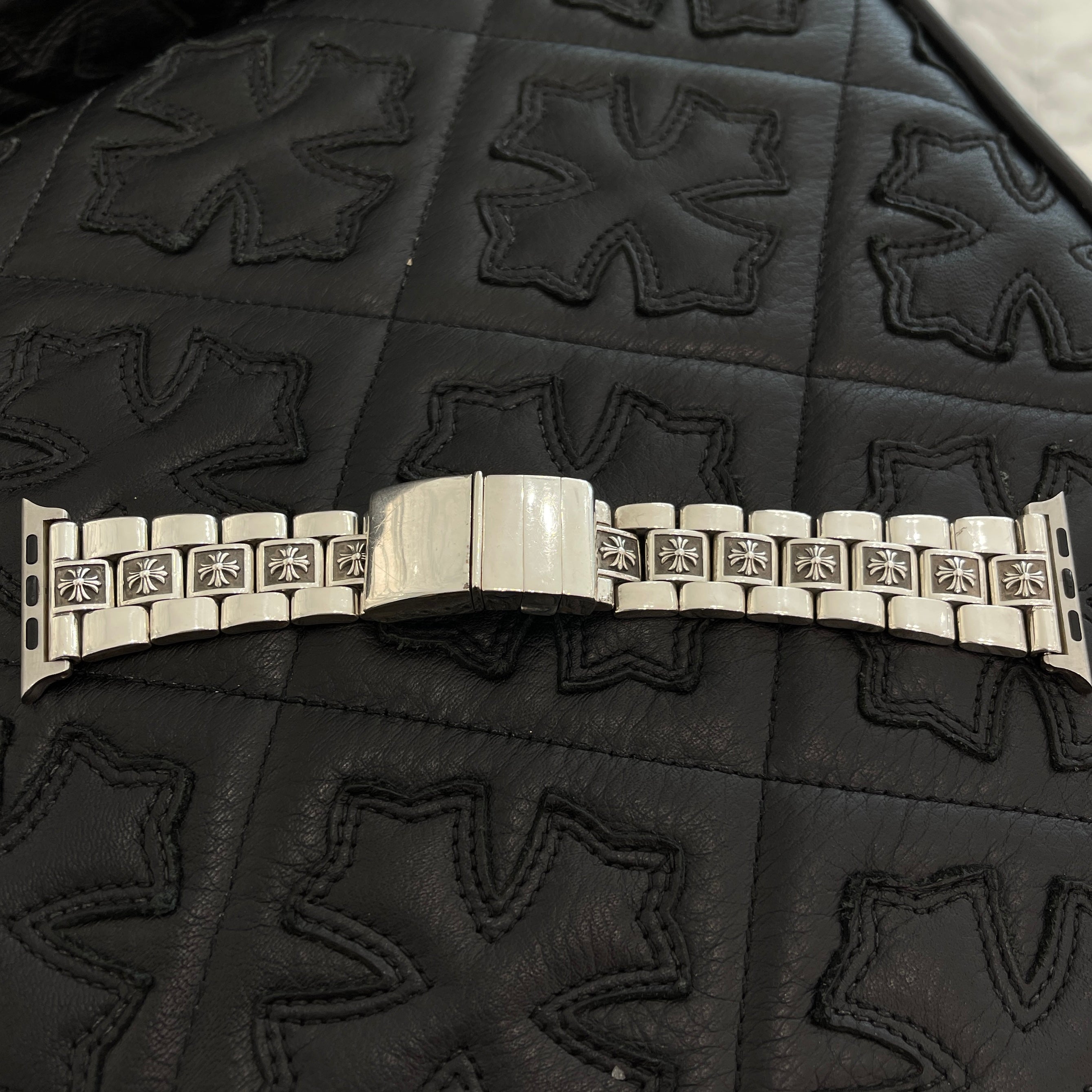 CHROME HEARTS FLAT APL 44MM CH PLS MEN Apple Watch Band クロムハーツ CHプラス 44MM アップルウォッチ バンド シルバー925