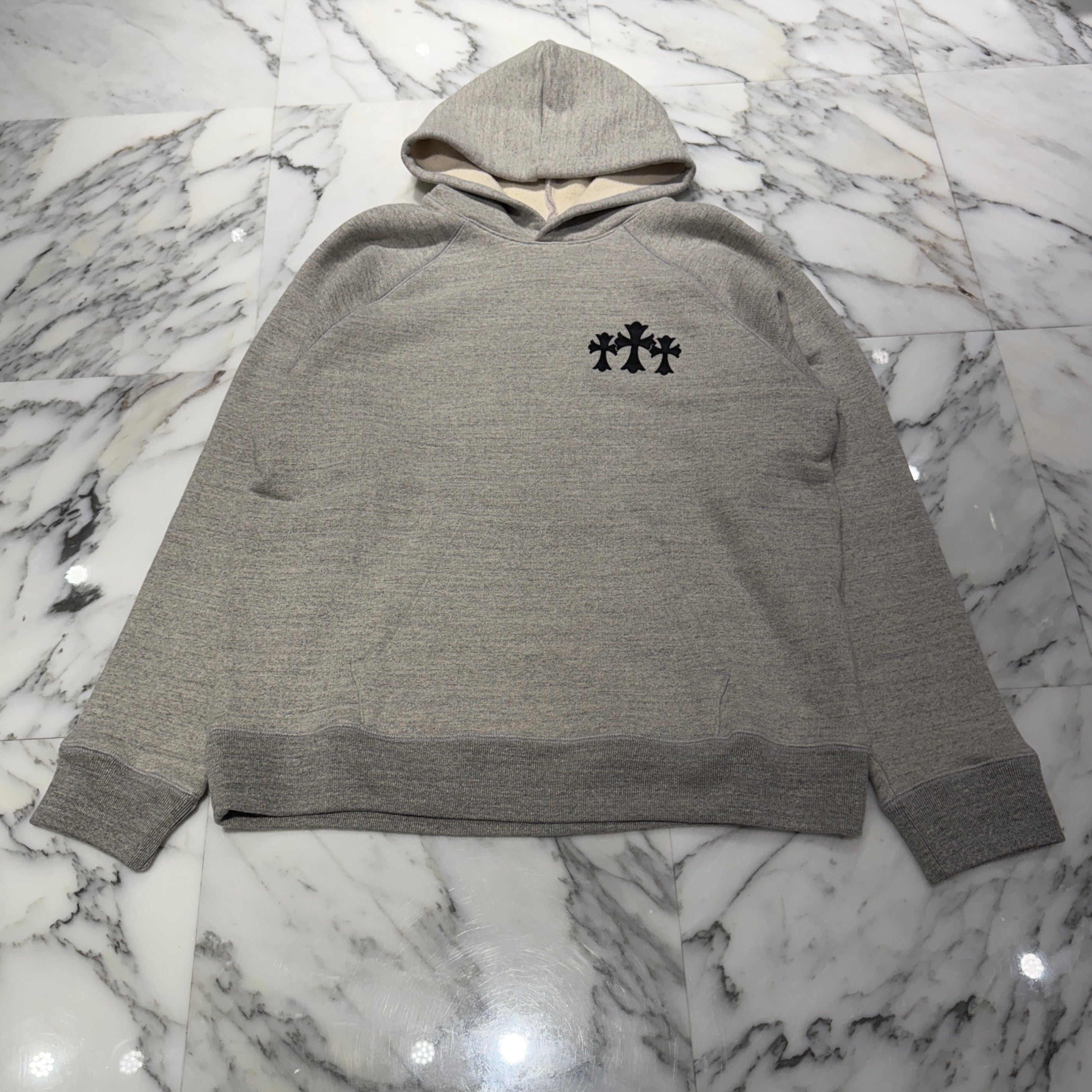スウェット・トレーナー 2025SS Y NOT Cemetery Cross Applique Embroidery Sweatshirt CHROME HEARTS 2025SS Y NOT Cemetery Cross Applique