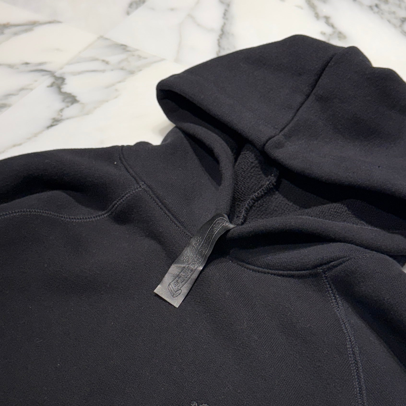 CHROME HEARTS 2025SS Y NOT Cemetery Cross Applique Embroidery Pullover Hoodie Size XS クロムハーツ ワイノット セメタリークロス アップリケ刺繡 プルオーバーフーディ サイズXS