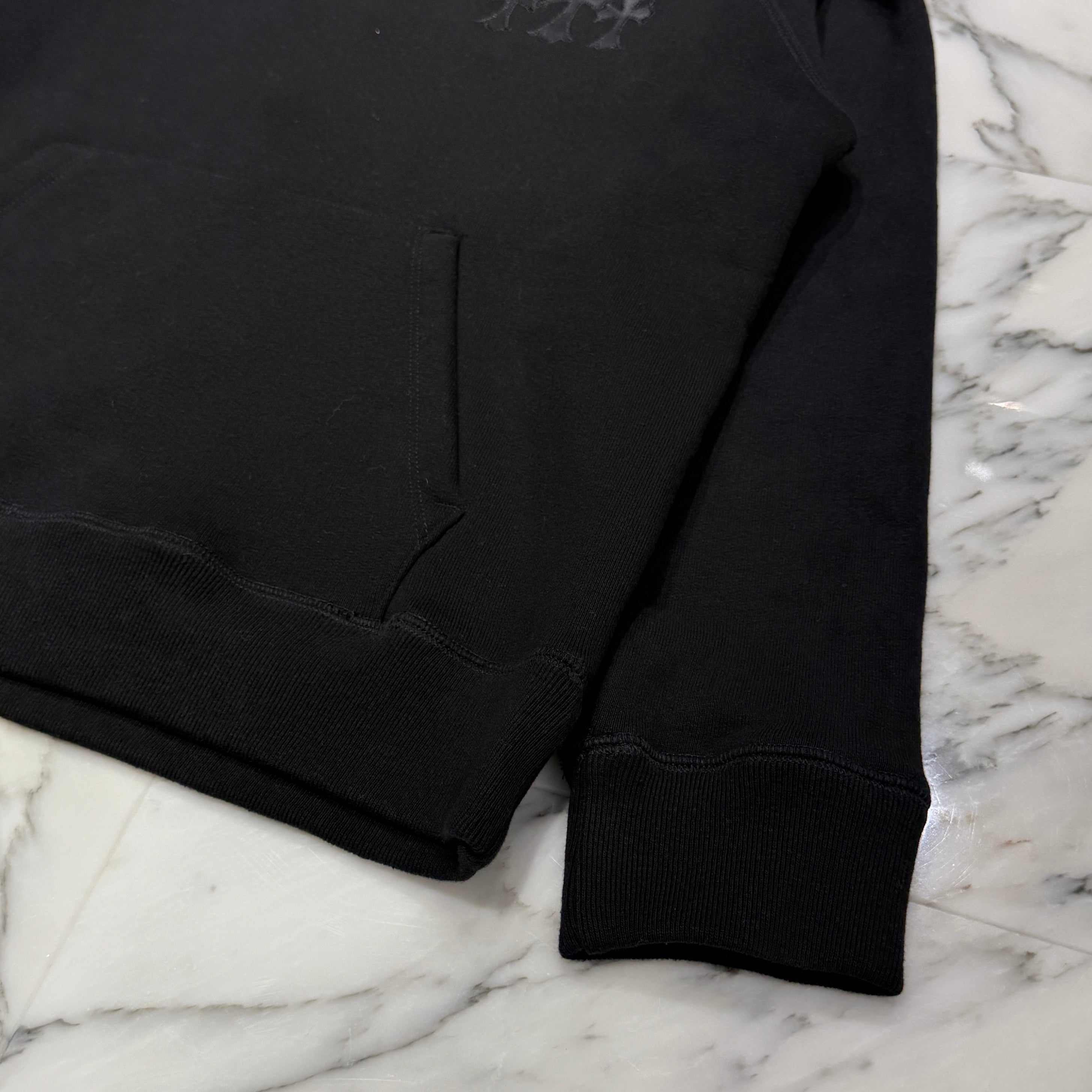 CHROME HEARTS 2025SS Y NOT Cemetery Cross Applique Embroidery Pullover Hoodie Size XS クロムハーツ ワイノット セメタリークロス アップリケ刺繡 プルオーバーフーディ サイズXS