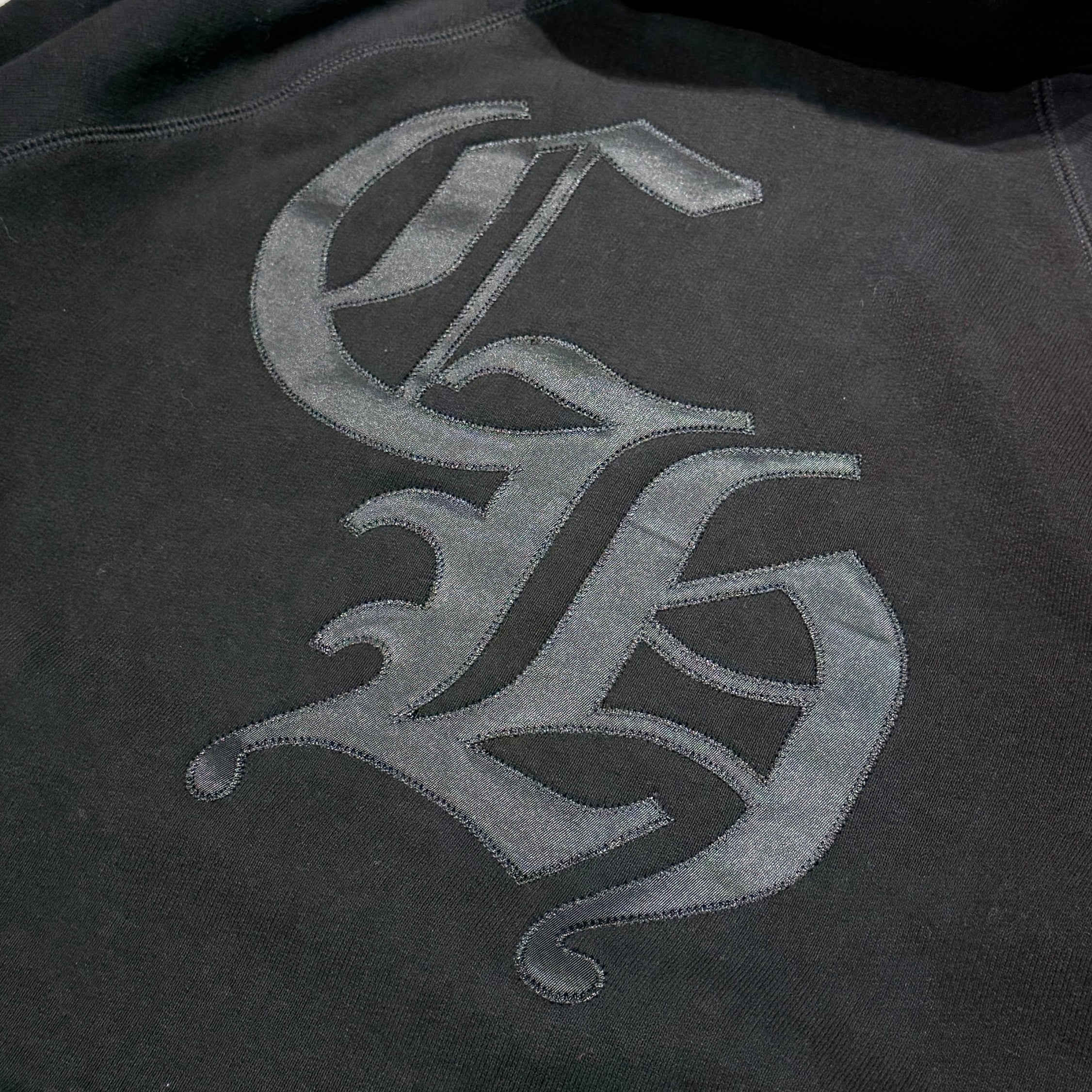 CHROME HEARTS 2025SS Y NOT Cemetery Cross Applique Embroidery Pullover Hoodie Size XS クロムハーツ ワイノット セメタリークロス アップリケ刺繡 プルオーバーフーディ サイズXS